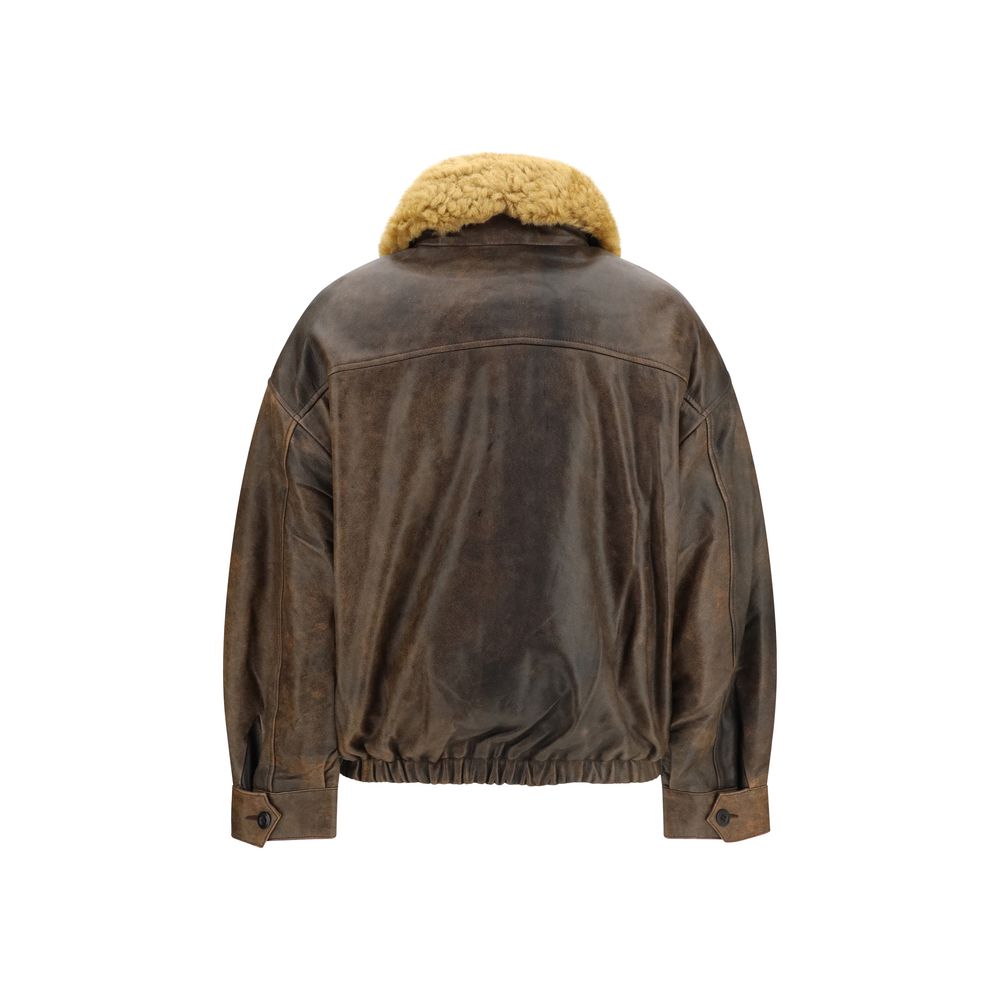 R13 Brown Lamb Ovis Aries Women's Bomber