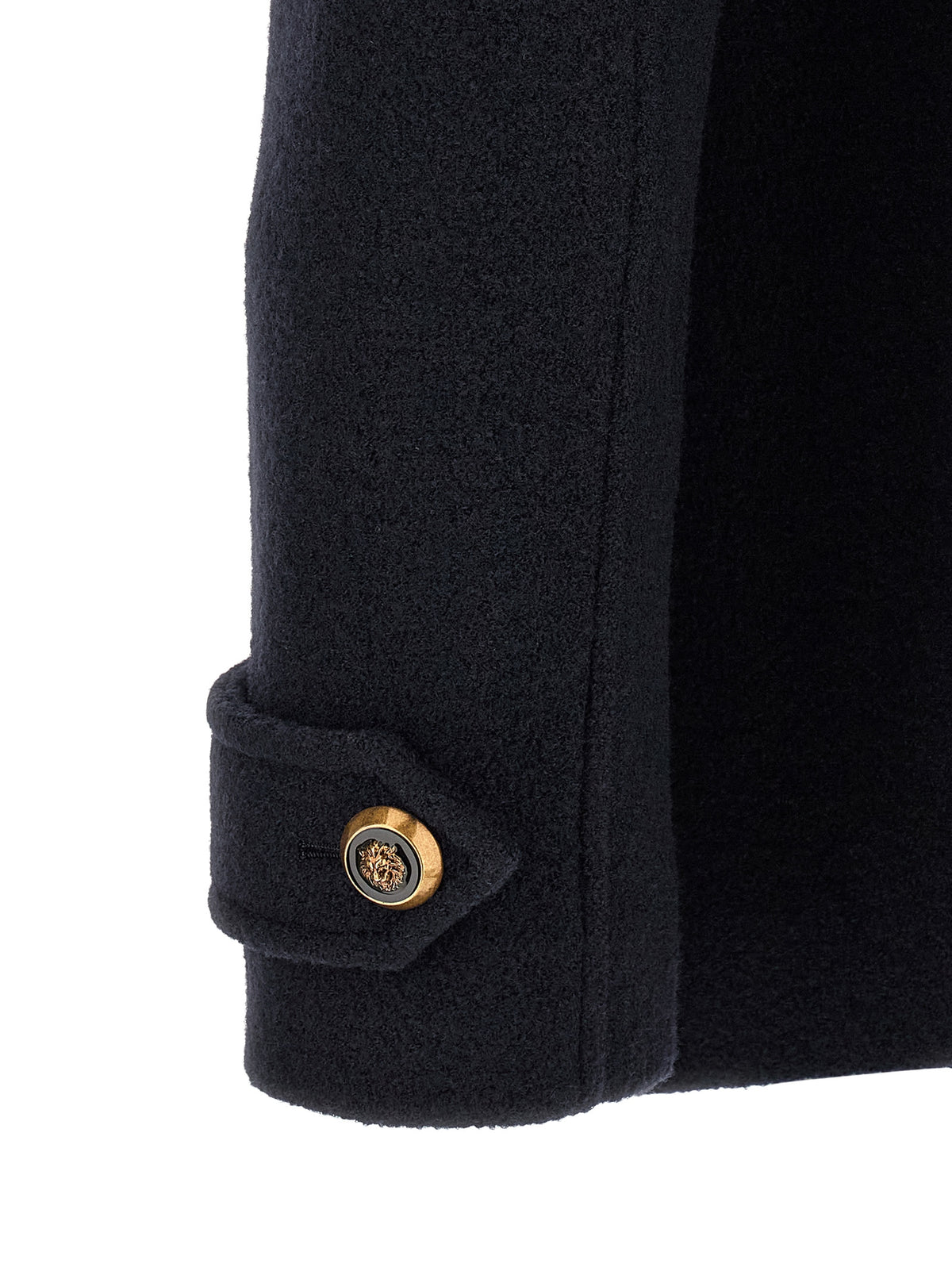 Balmain Blue Virgin Wool Men's Coat