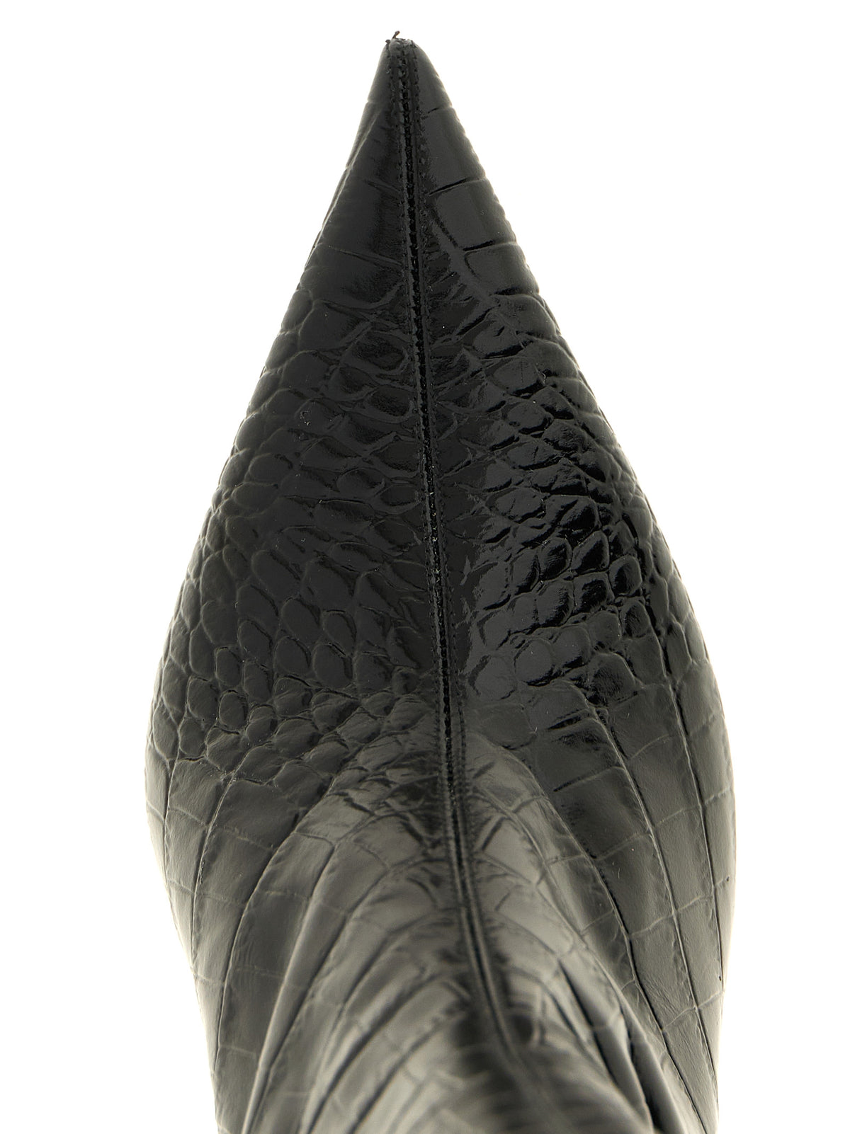Paris Texas Black Calfskin Over The Women's Knee