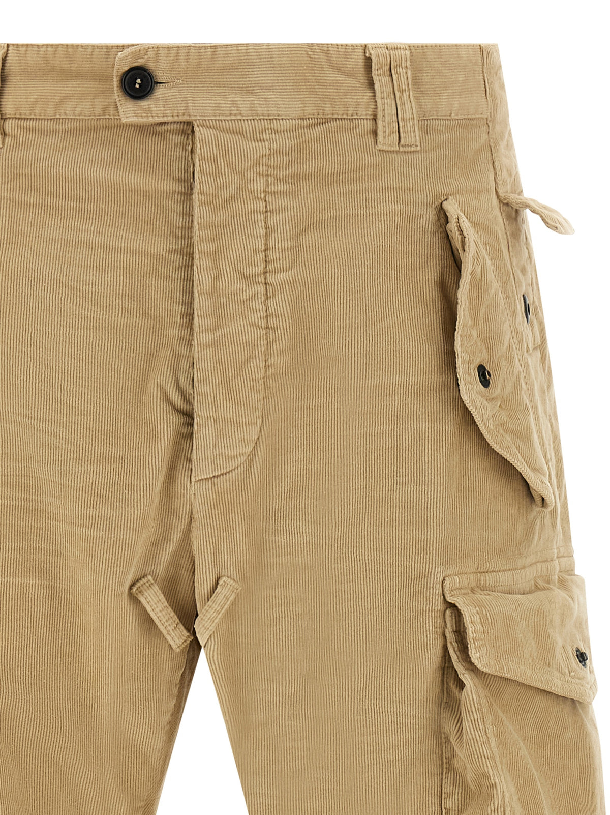 Dsquared² Beige Cotton Cargo Men's Pants