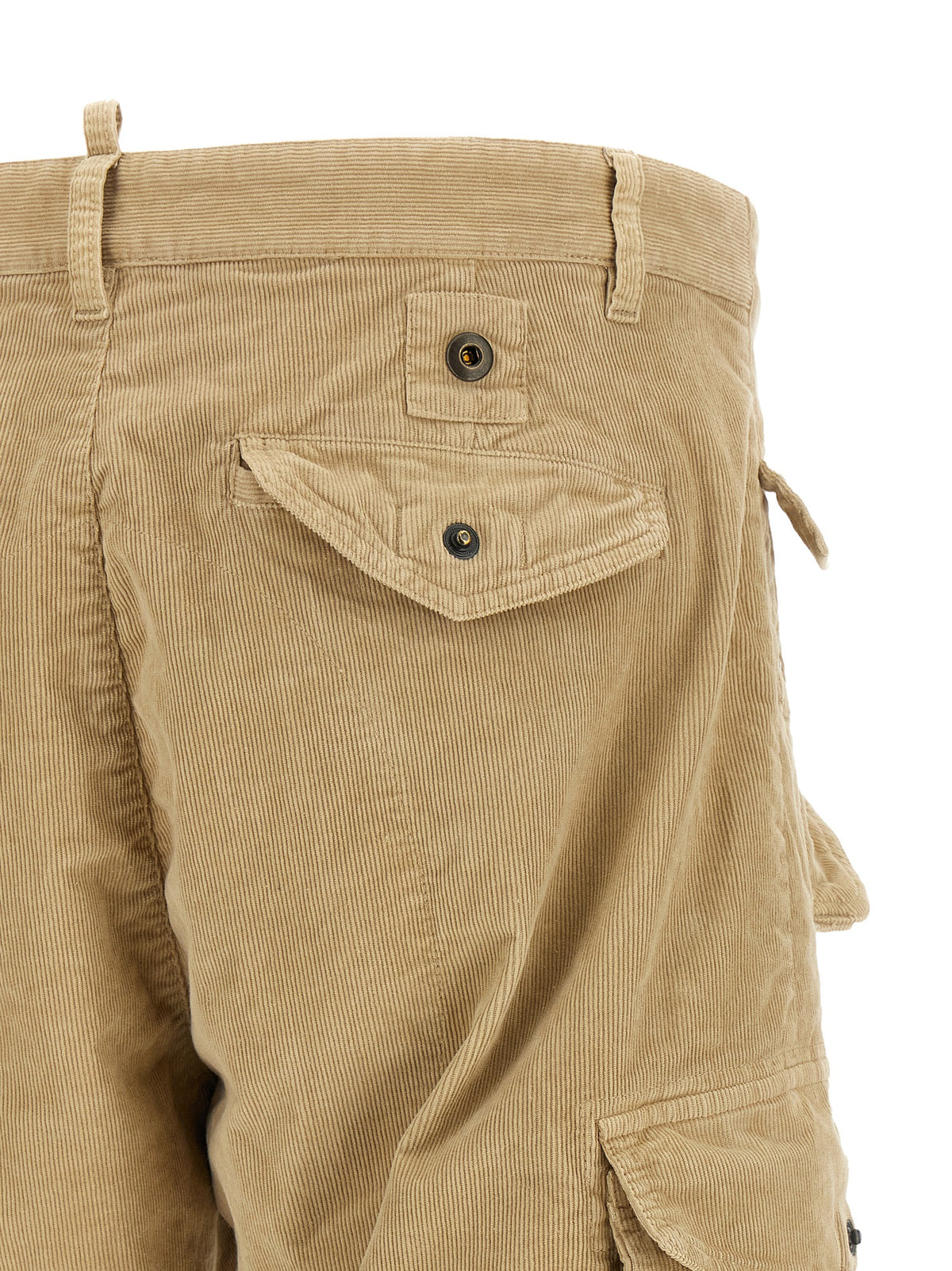 Dsquared² Beige Cotton Cargo Men's Pants
