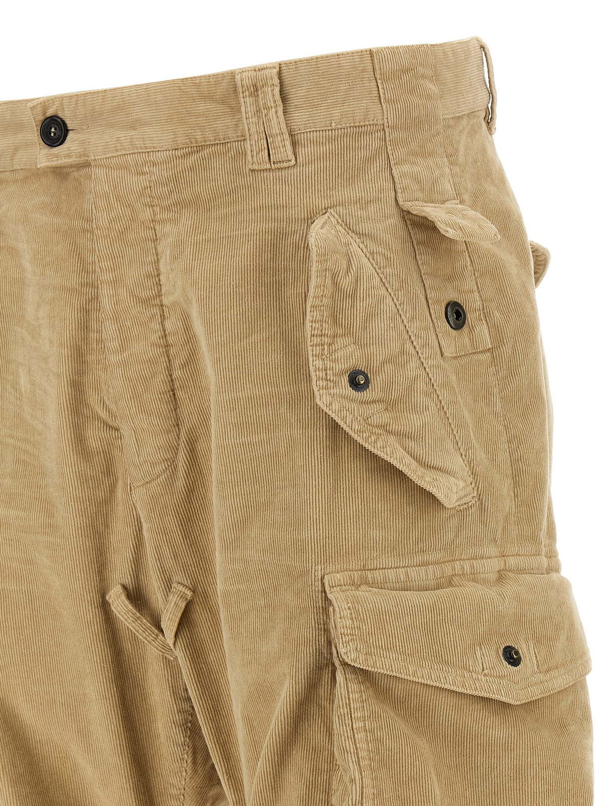 Dsquared² Beige Cotton Cargo Men's Pants