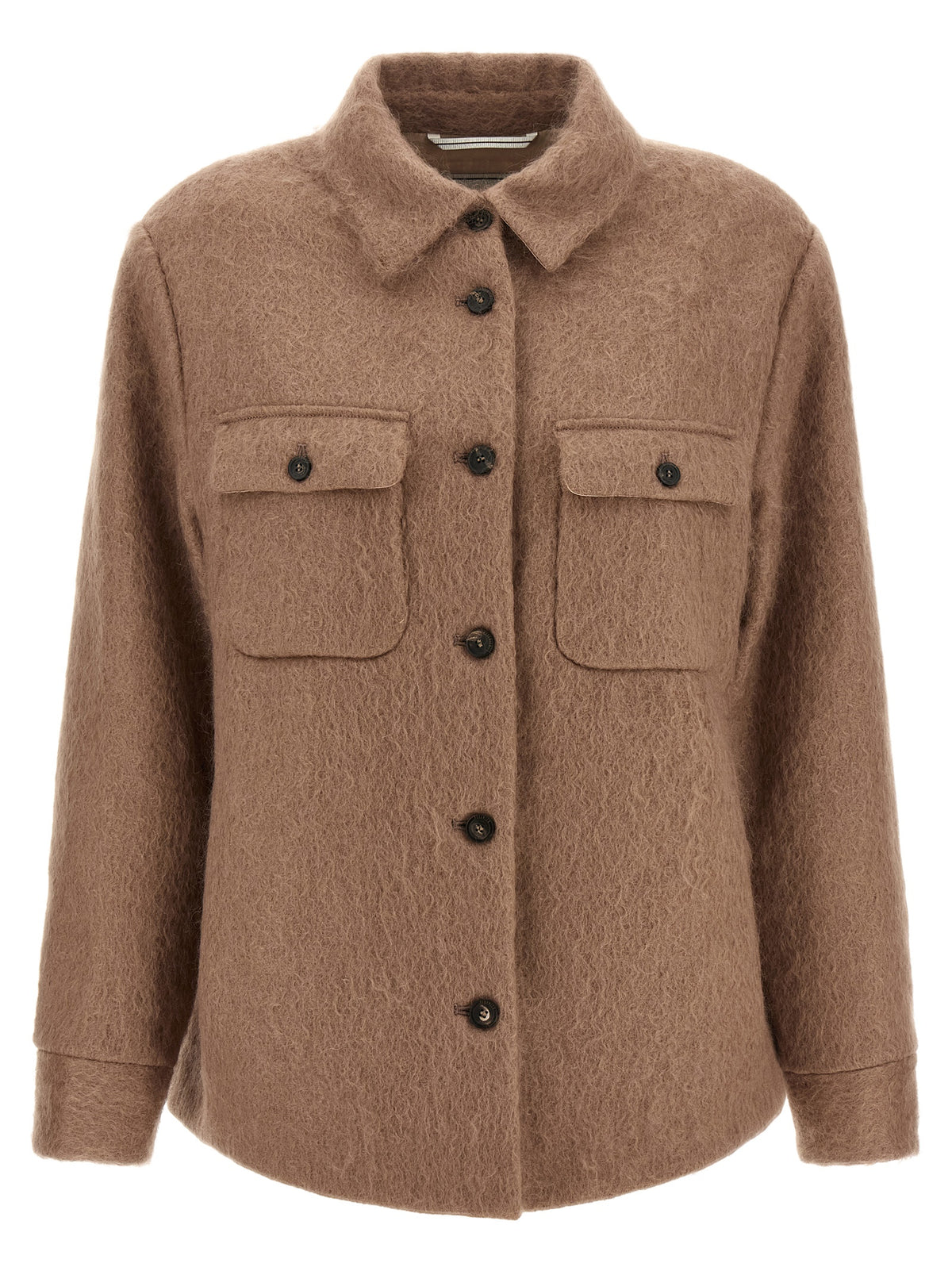 Peserico Beige Virgin Wool Women's Jacket