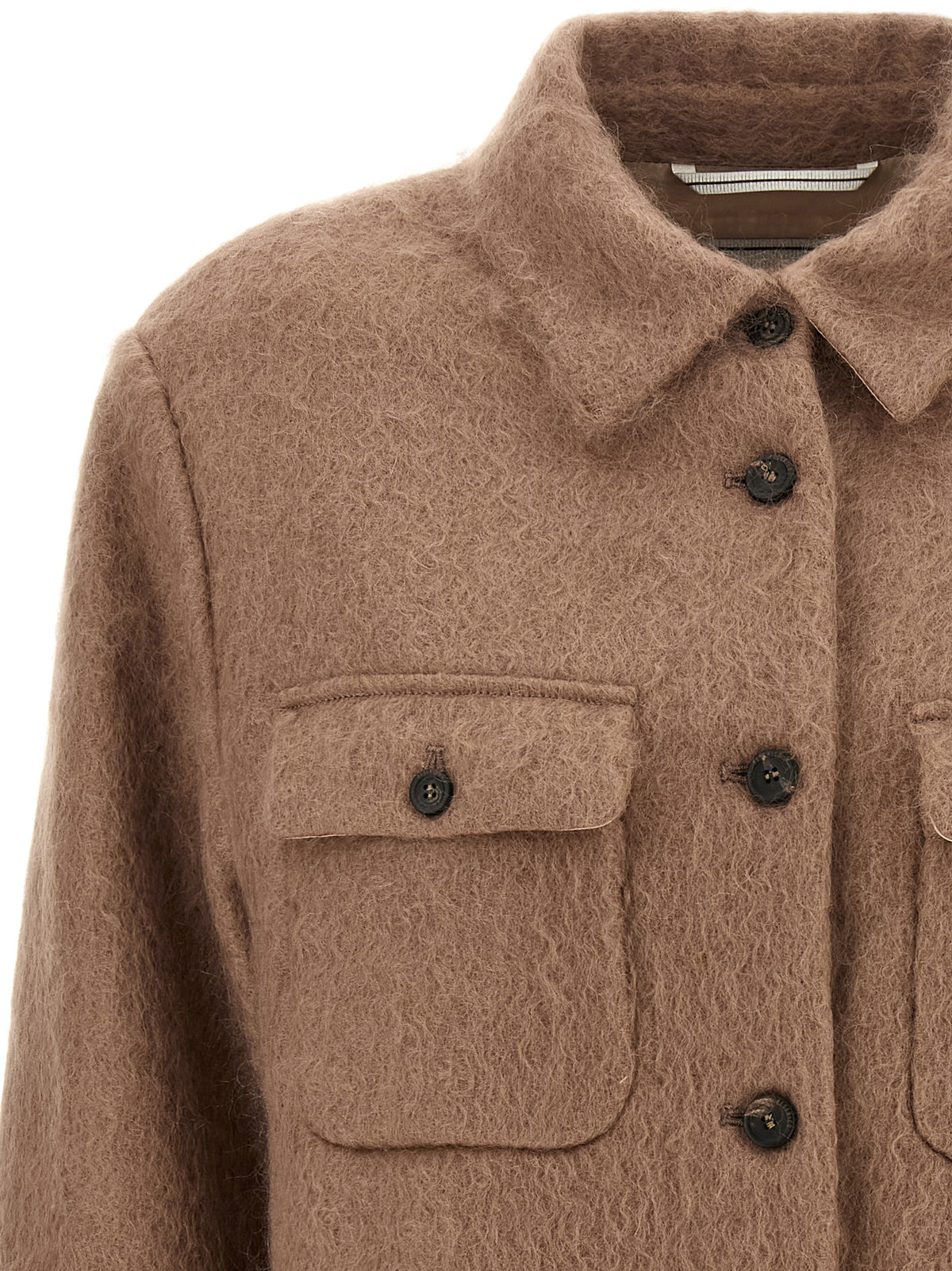 Peserico Beige Virgin Wool Women's Jacket