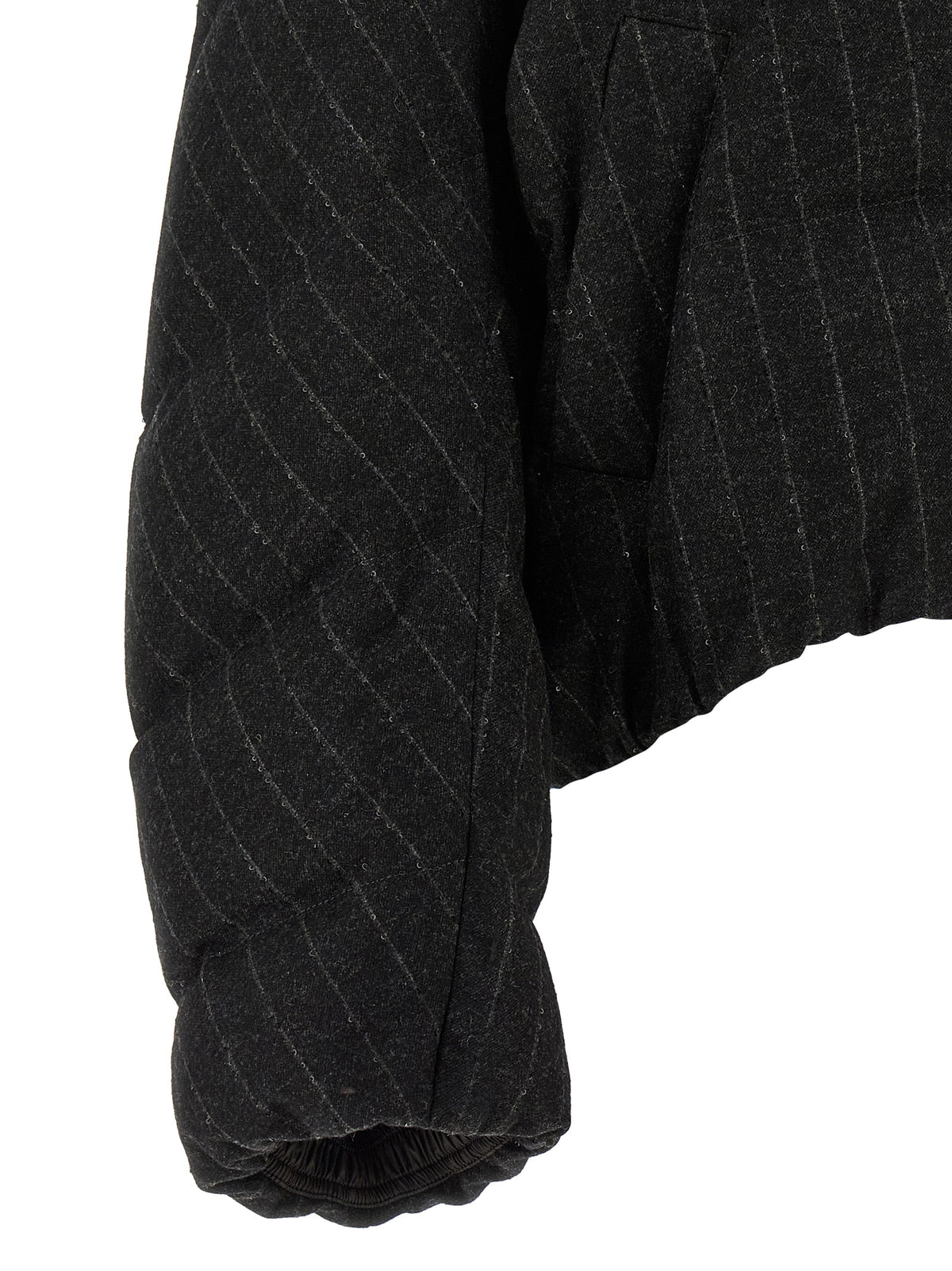 Brunello Cucinelli Gray Virgin Wool Full-Length Women's Jacket