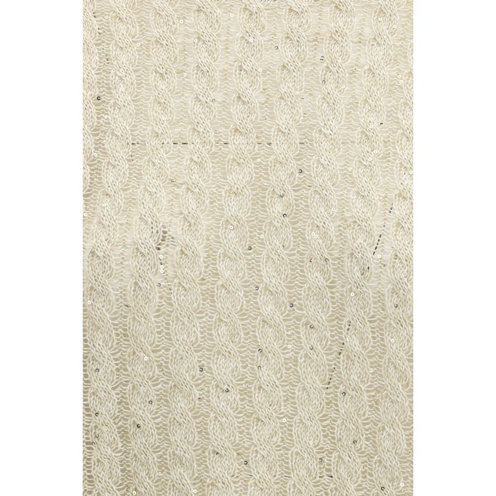 Brunello Cucinelli Beige Linen Women's Sweatshirt