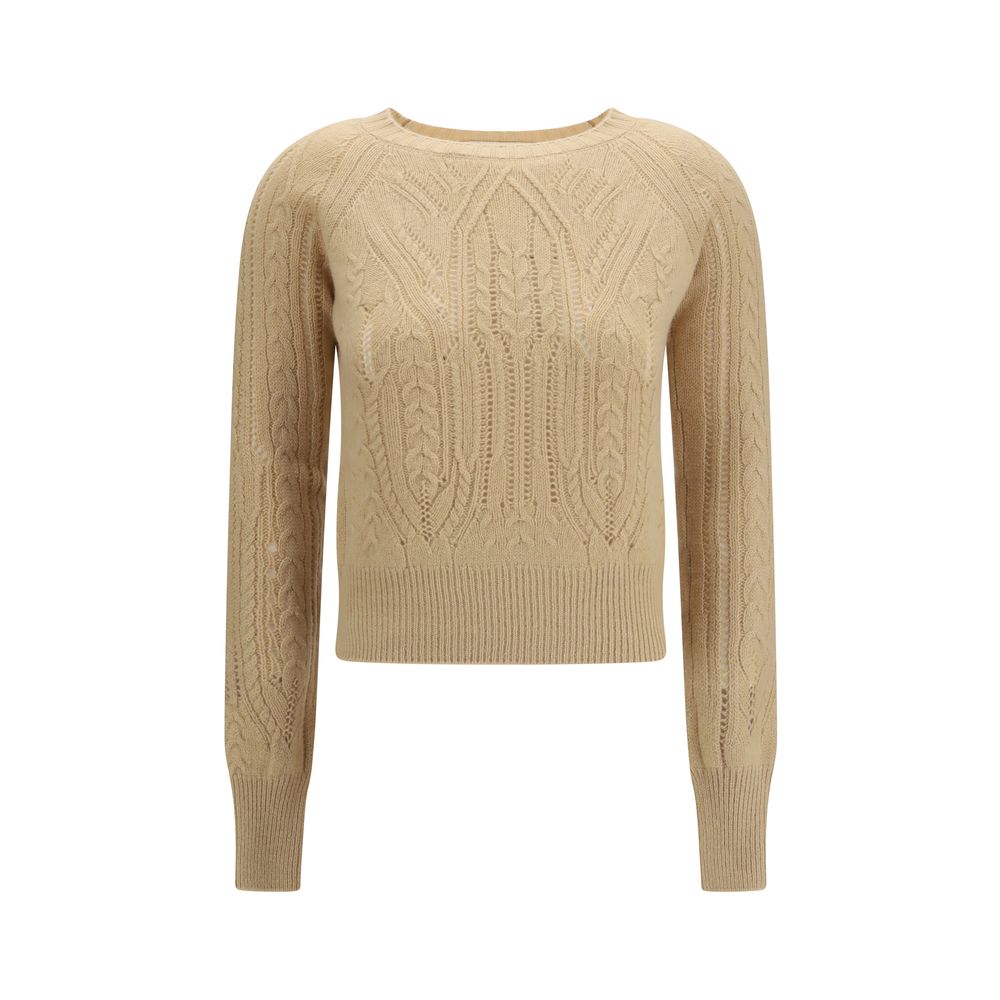 Ermanno Scervino Beige Cashmere Women's Sweater