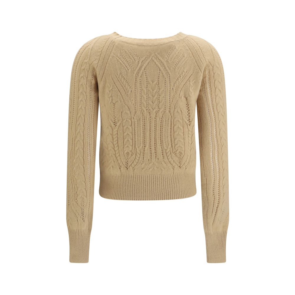 Ermanno Scervino Beige Cashmere Women's Sweater