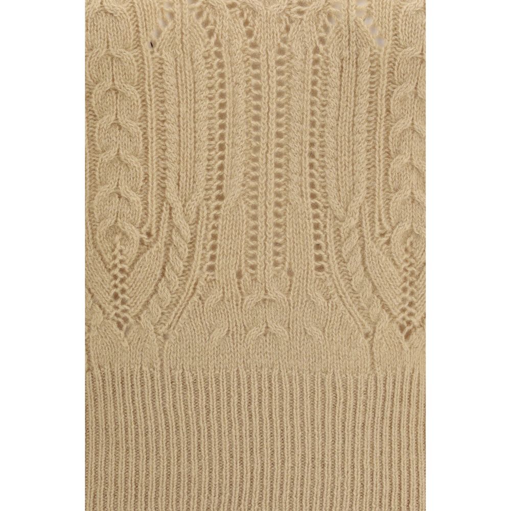 Ermanno Scervino Beige Cashmere Women's Sweater