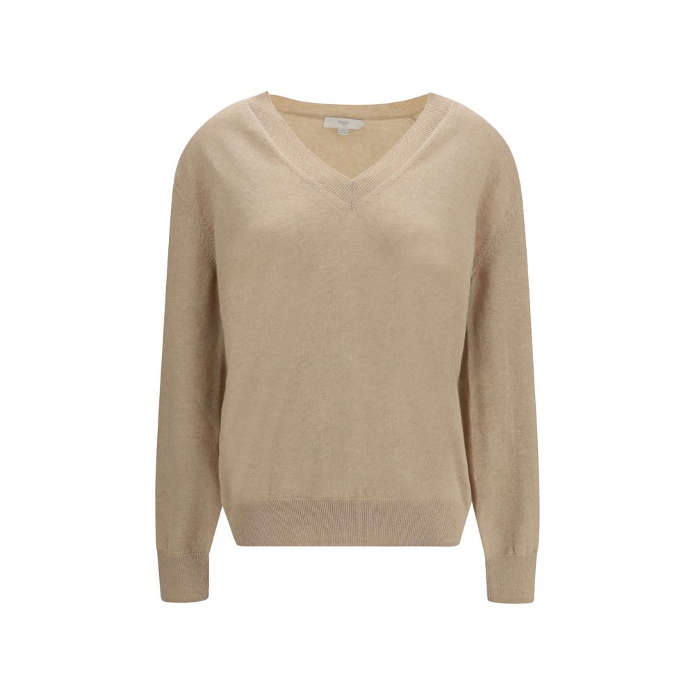Malo Beige Cashmere Women's Sweater