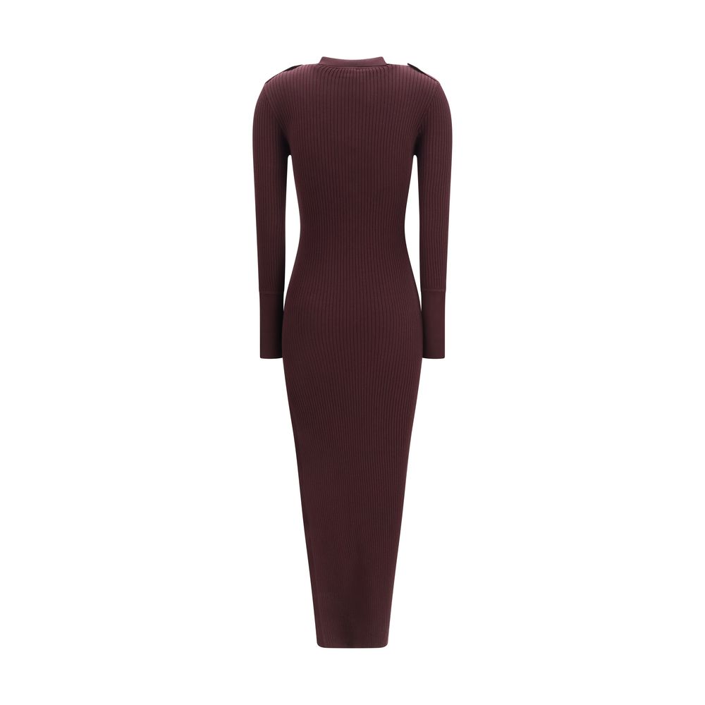 Courrèges Bordeaux Viscose Casual Women's Dress