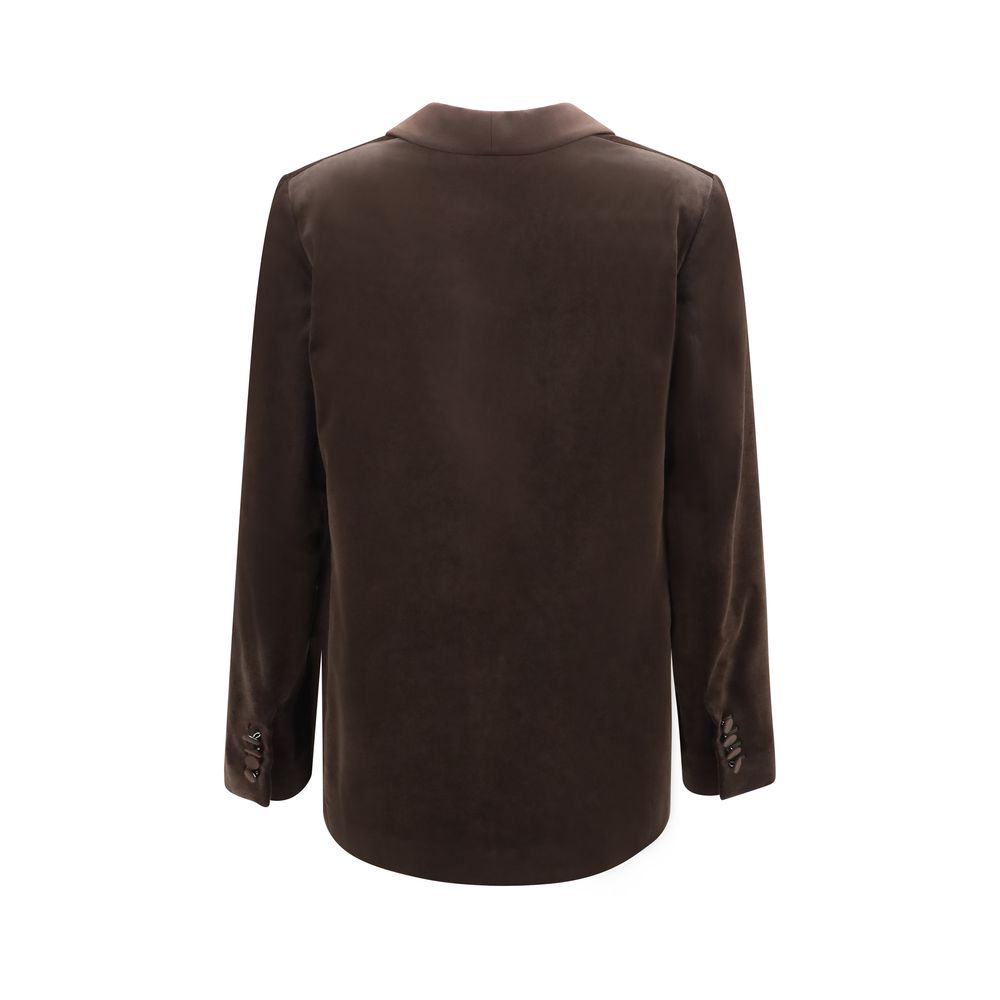 Lardini Brown Cotton Women's Blazer
