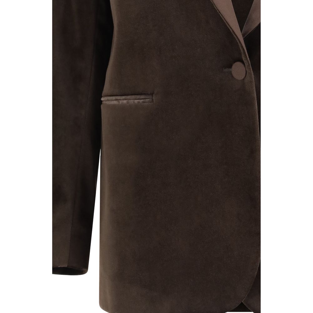 Lardini Brown Cotton Women's Blazer