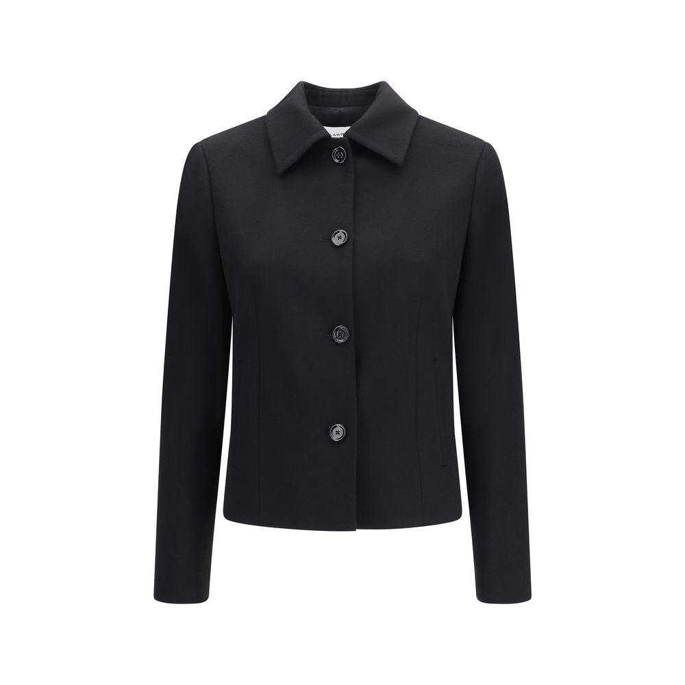 Lardini Black Wool Oves Aries Full-Length Women's Jacket