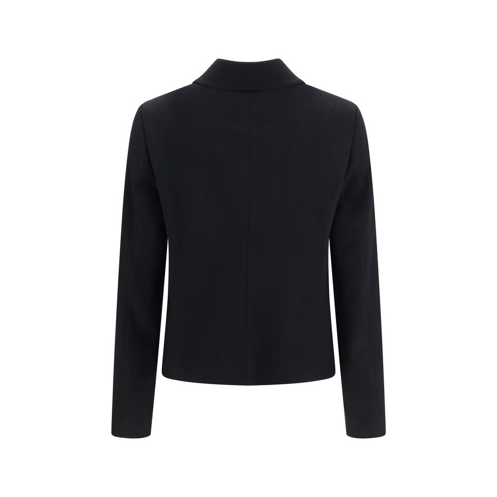 Lardini Black Wool Oves Aries Full-Length Women's Jacket