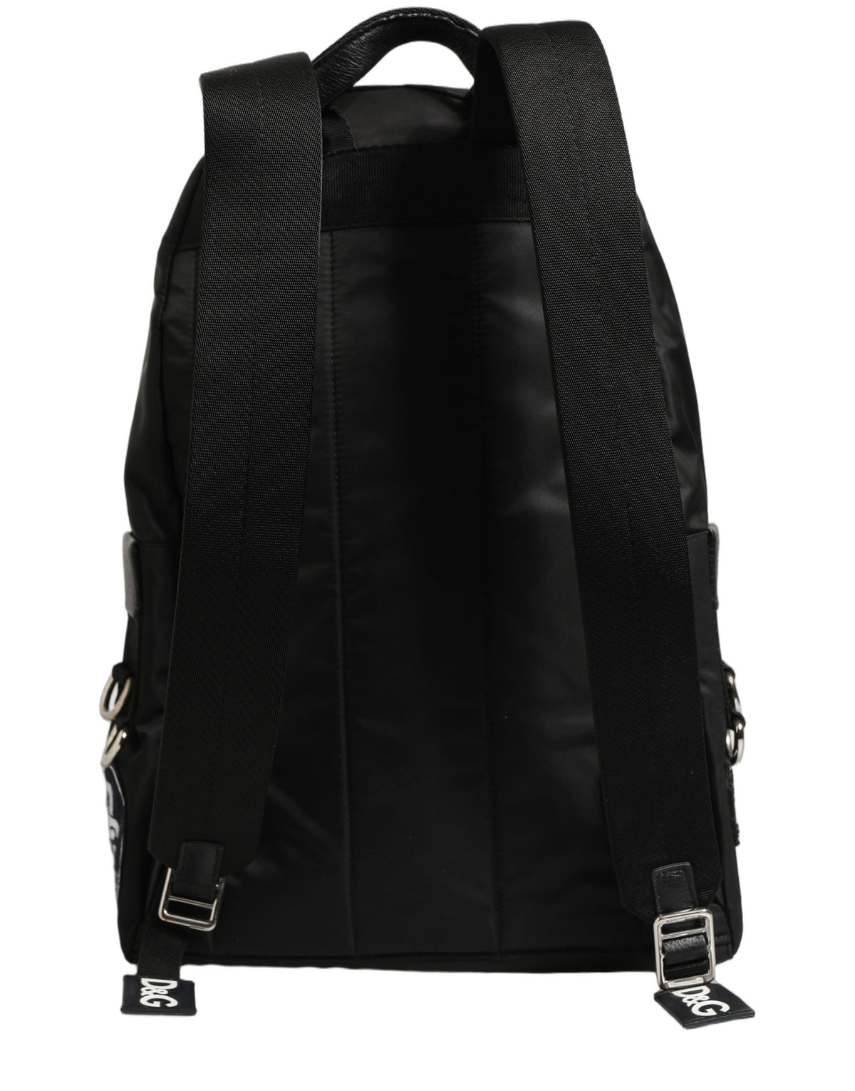 Dolce & Gabbana Men Black #DG LOVE Logo Patches Nylon Backpack Men's Bag (Pre-Owned)
