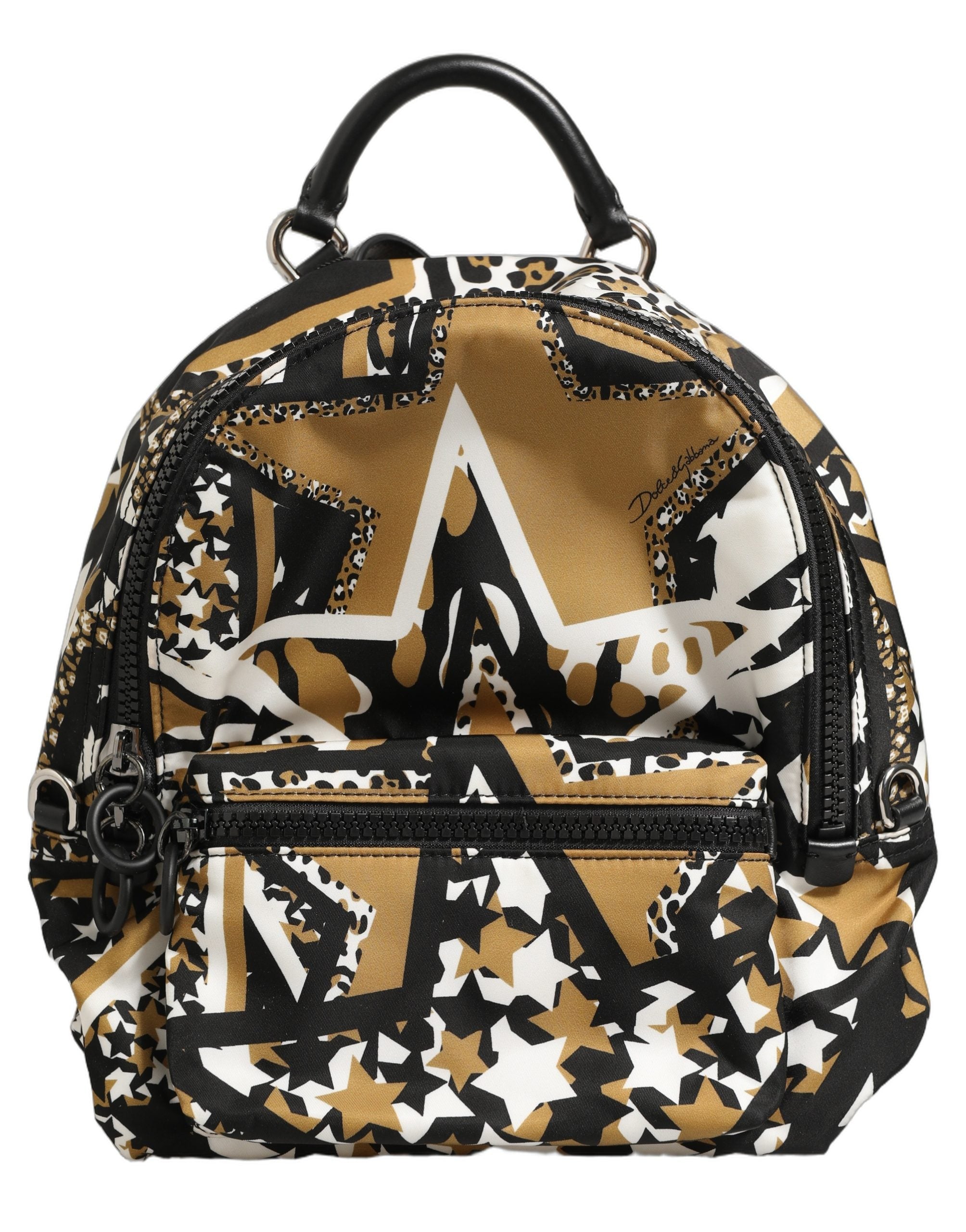 Dolce & Gabbana Multicolor Star Nylon School Travel Backpack Borse Women's Bag (Pre-Owned)