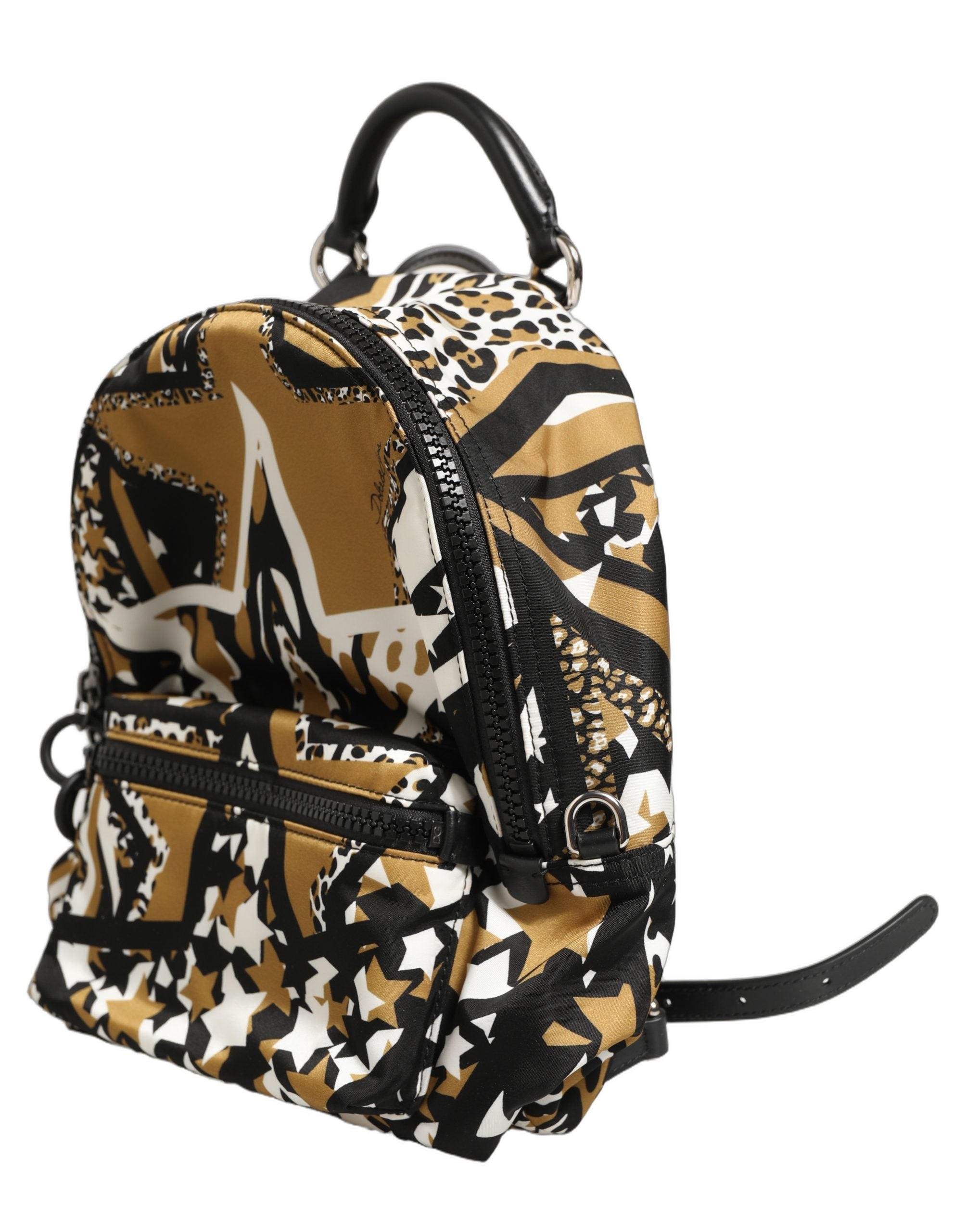 Dolce & Gabbana Multicolor Star Nylon School Travel Backpack Borse Women's Bag (Pre-Owned)