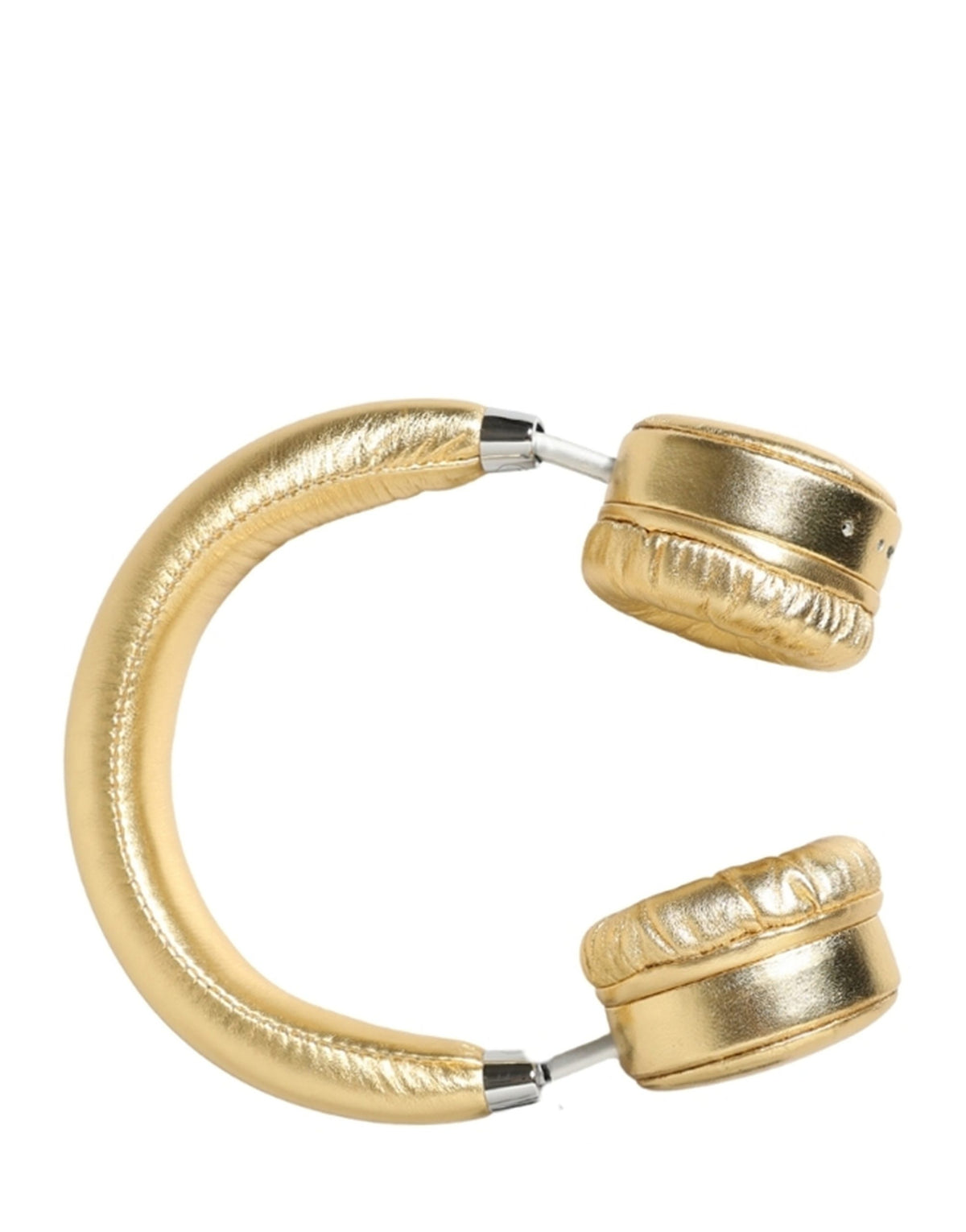 Dolce & Gabbana Women Gold Leather Wireless On-Ear Headset Women's Headphones