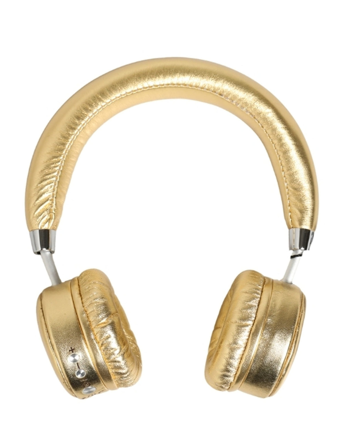 Dolce & Gabbana Women Gold Leather Wireless On-Ear Headset Women's Headphones