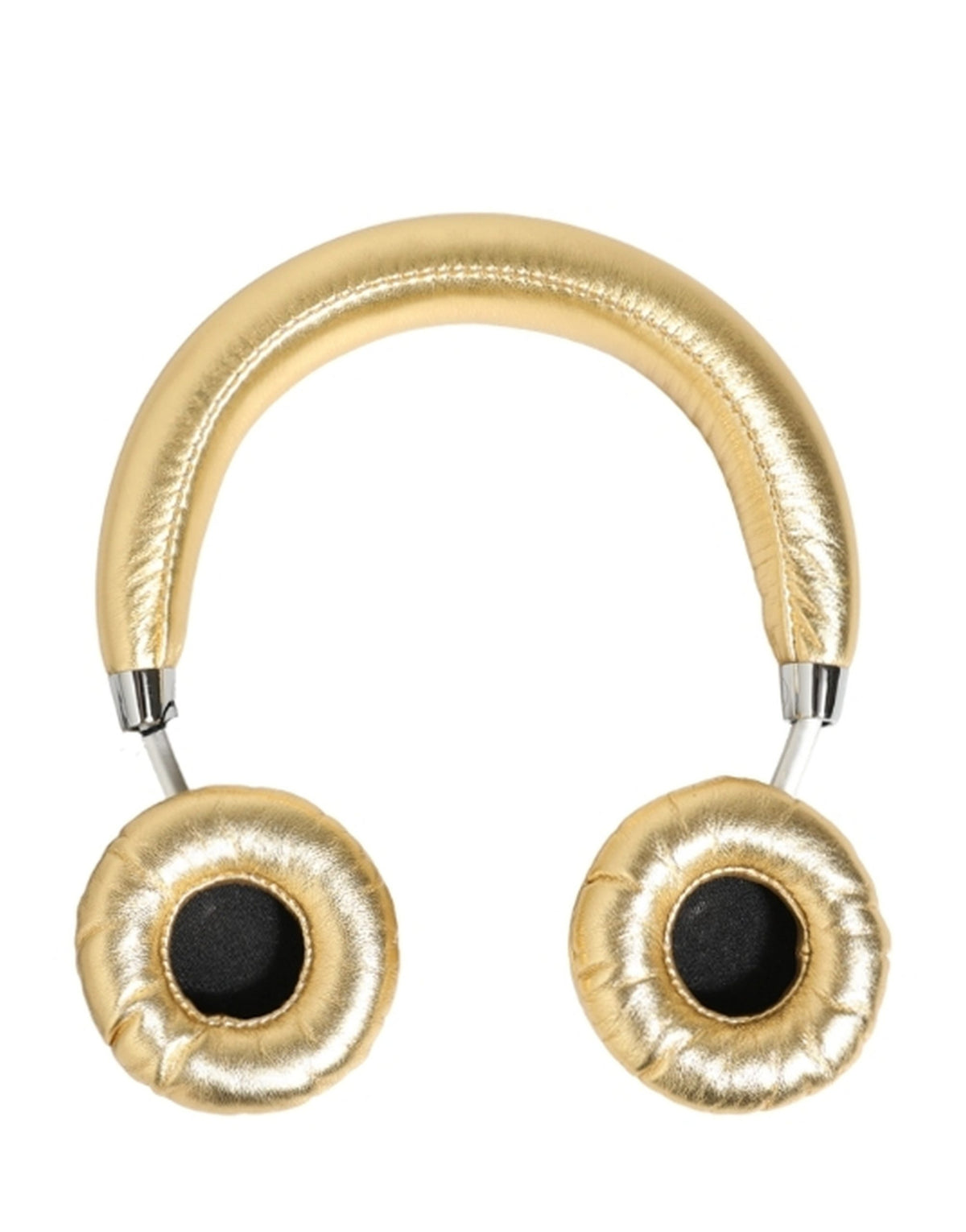 Dolce & Gabbana Women Gold Leather Wireless On-Ear Headset Women's Headphones