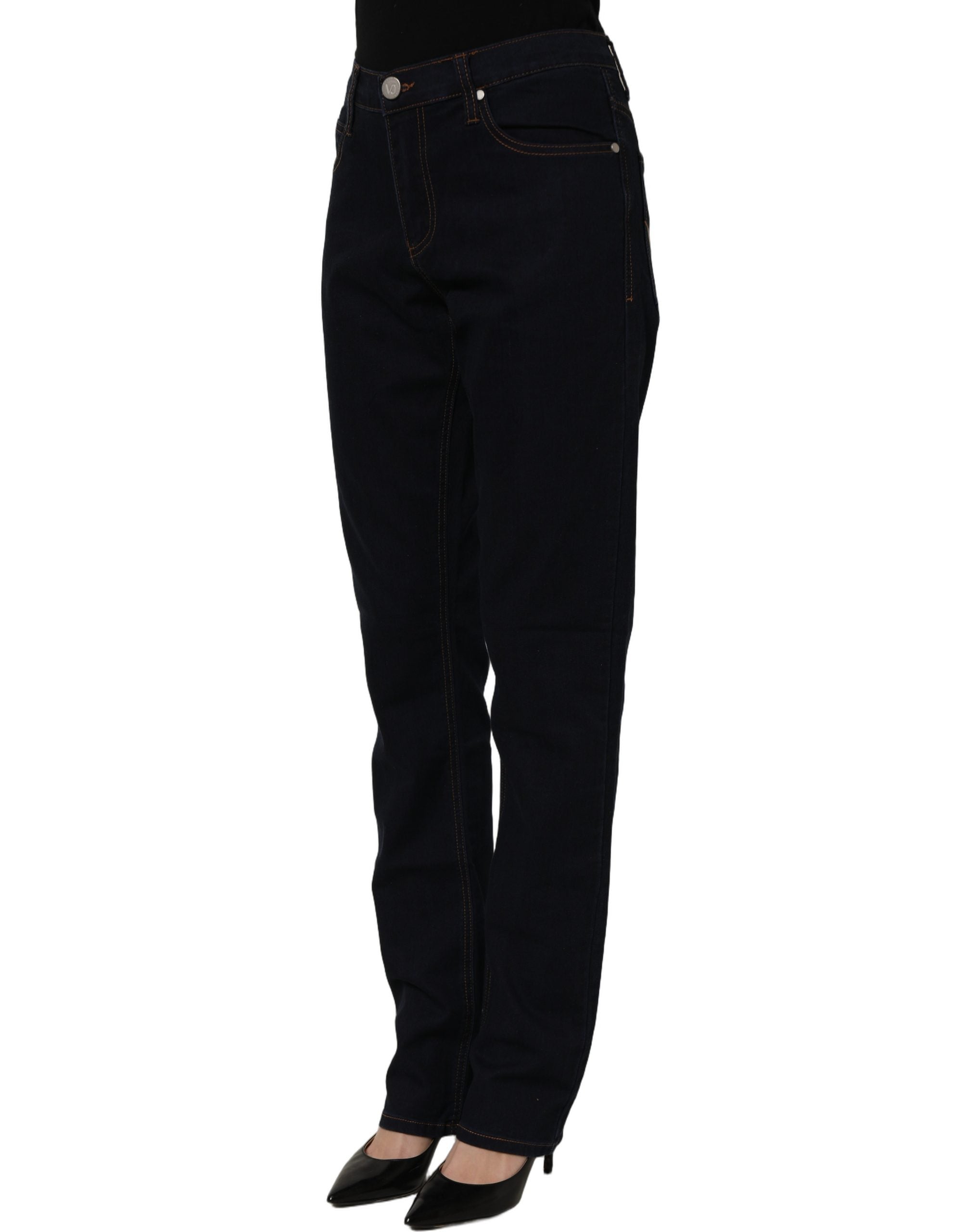 Versace Jeans Couture Blue High Waist Skinny Denim Trouser Women's Jeans