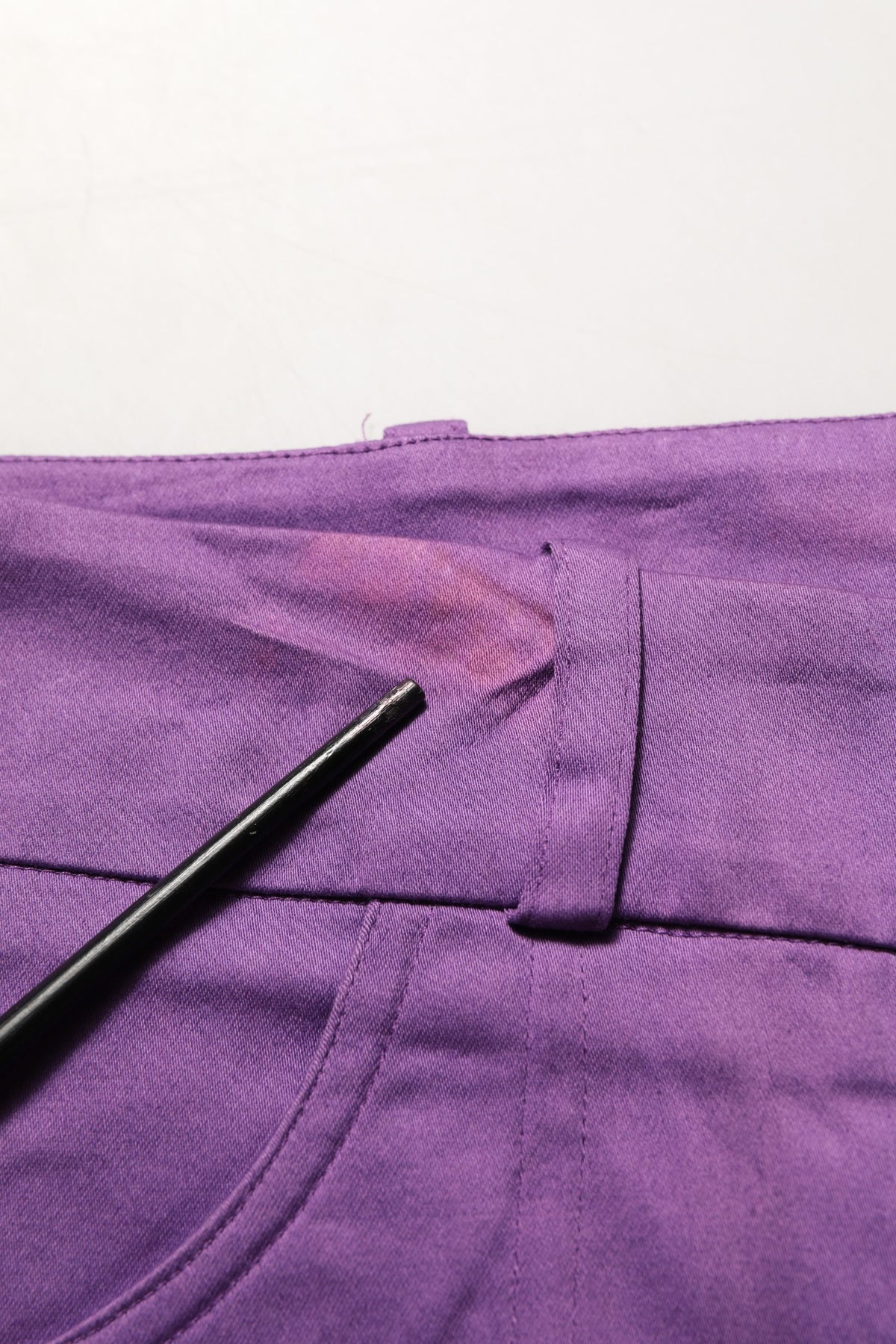 BENCIVENGA Violet Cotton Stretch High Waist Cropped Trouser Women's Pants (Pre-Owned)