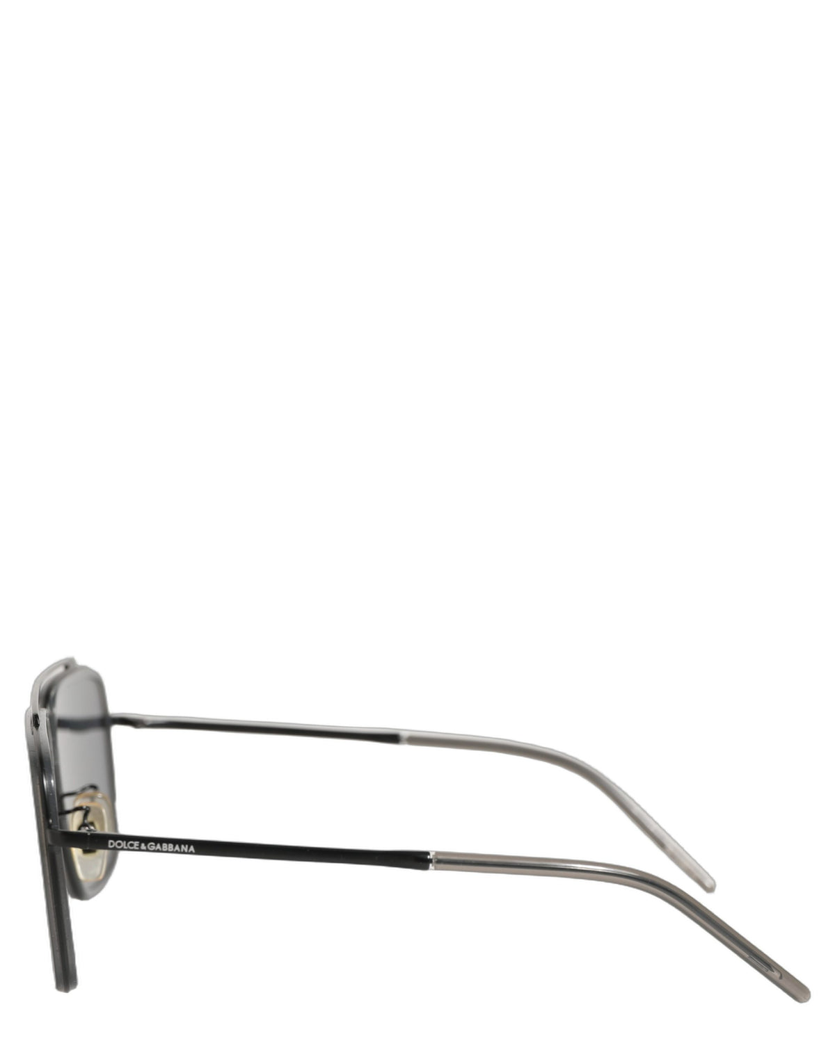 Dolce & Gabbana Women DG2262 Black Metal Square Frame Eyewear Women's Sunglasses (Pre-Owned)