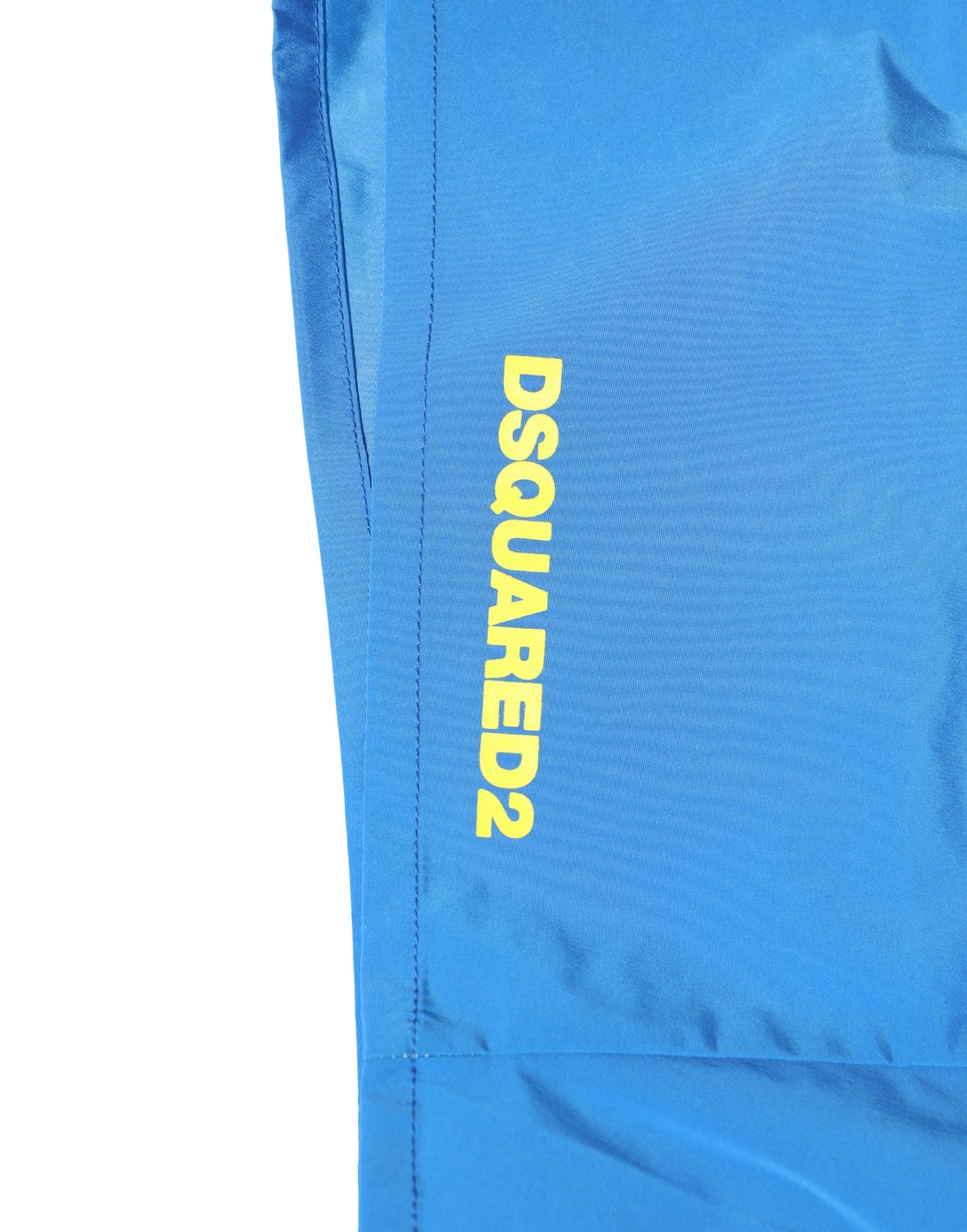 Dsquared² Blue Yellow Floral Boxer Shorts Beachwear Men's Swimwear