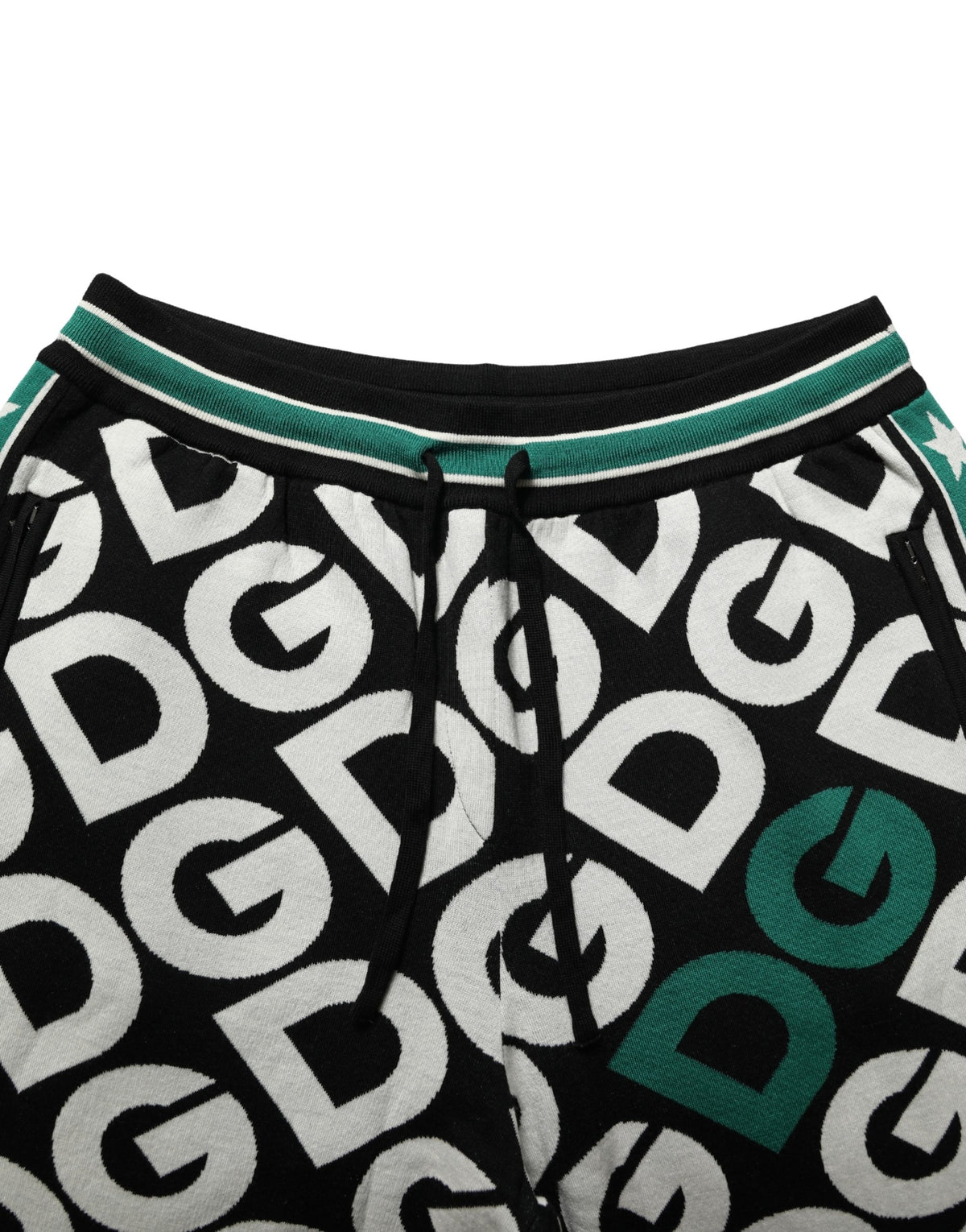 Dolce & Gabbana Black Wool Logo Jogger SweatWomen's Women's Pants