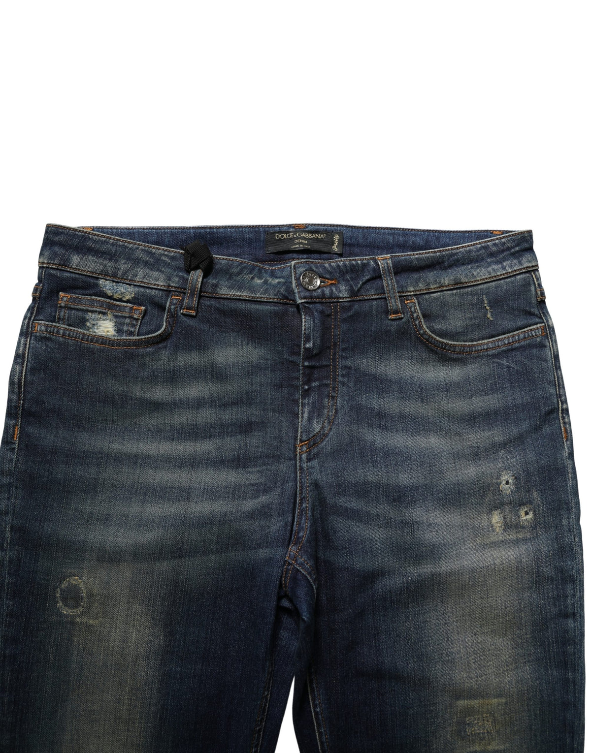 Dolce & Gabbana Blue Cotton Stretch Skinny Denim Women's Jeans
