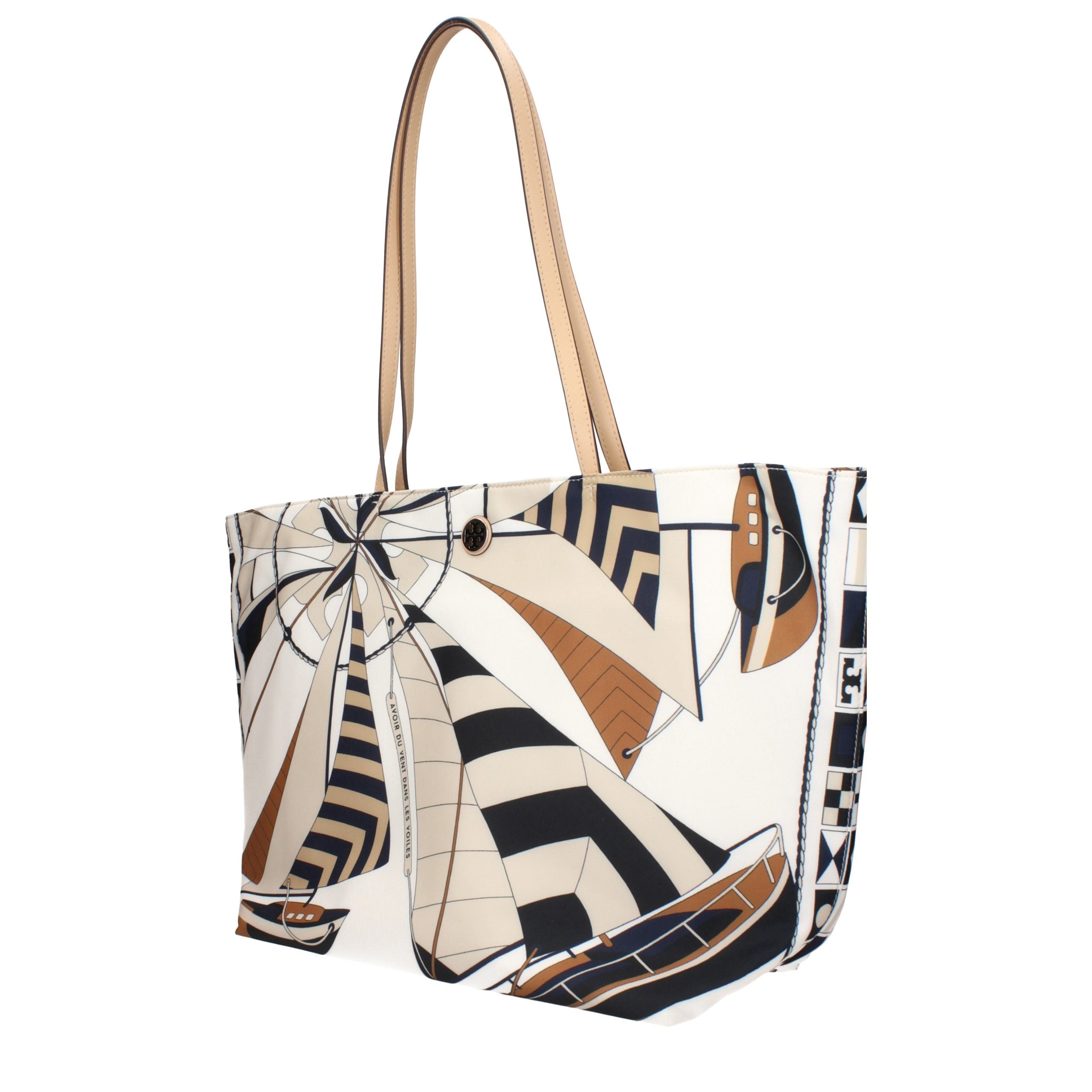 Tory Burch Beige Fabric Crossbody Women's Bag