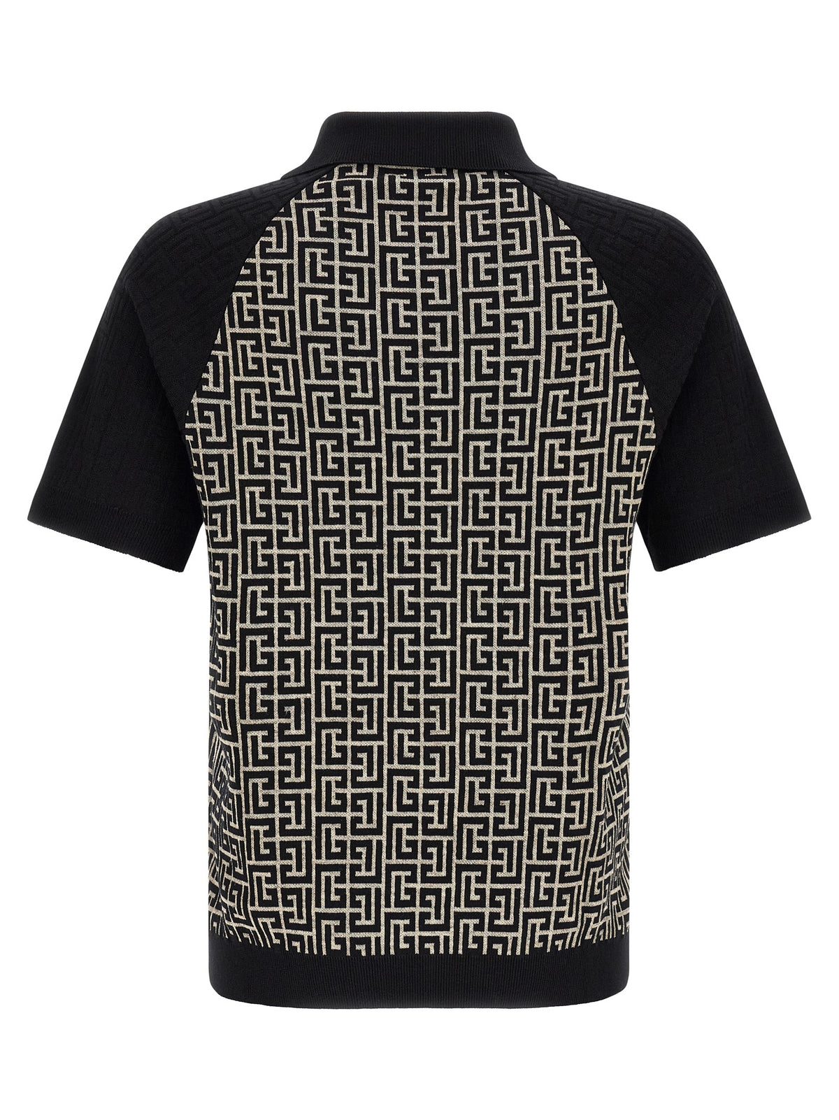 Balmain Bicolor Cotton Polo Men's Shirt