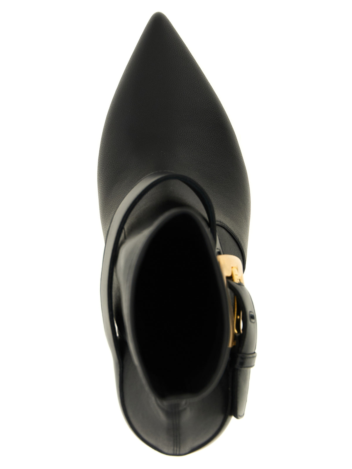Balmain Black Lamb Leather Ankle Women's Boots