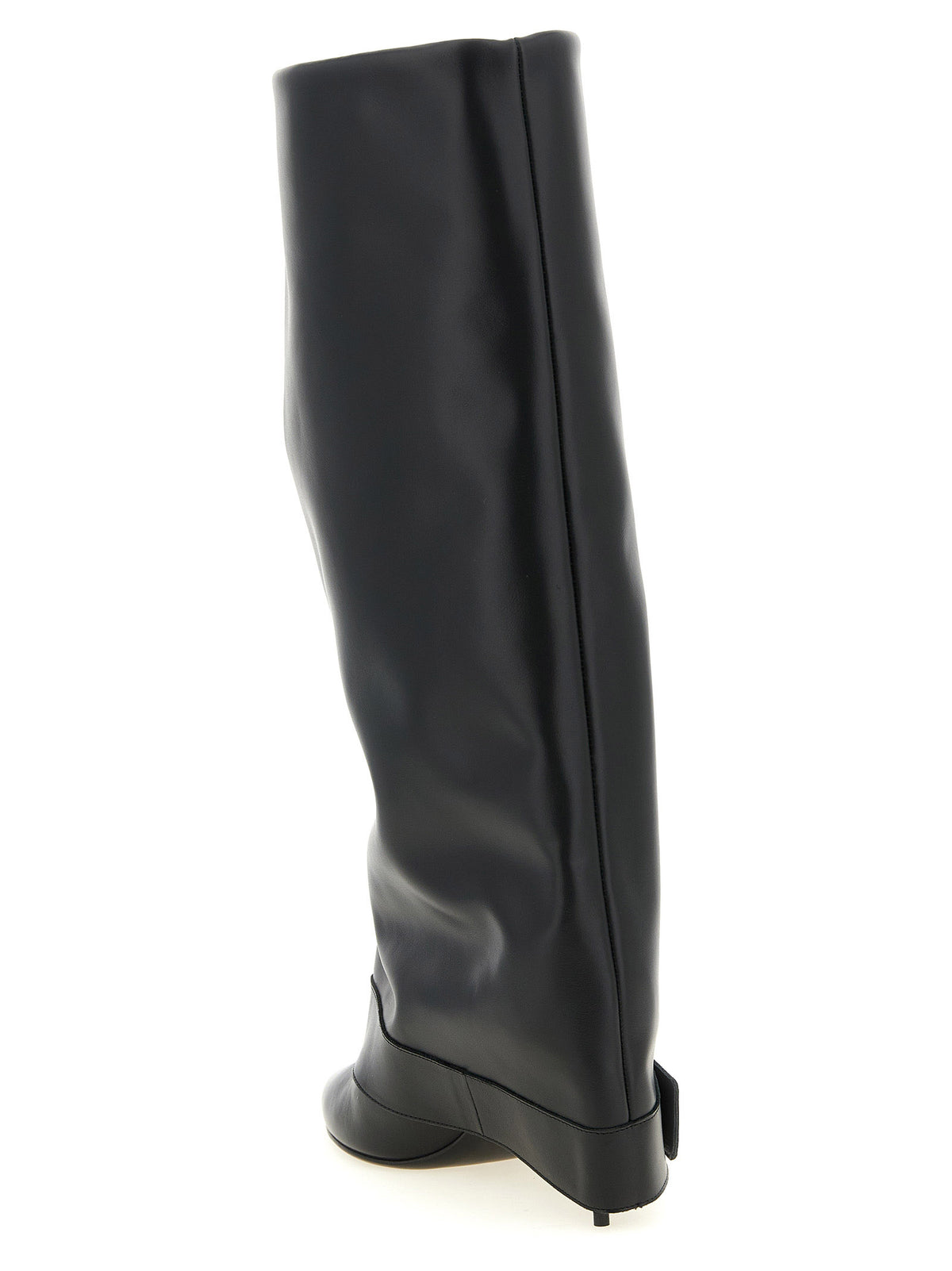 Balmain Black Calfskin Over The Women's Knee