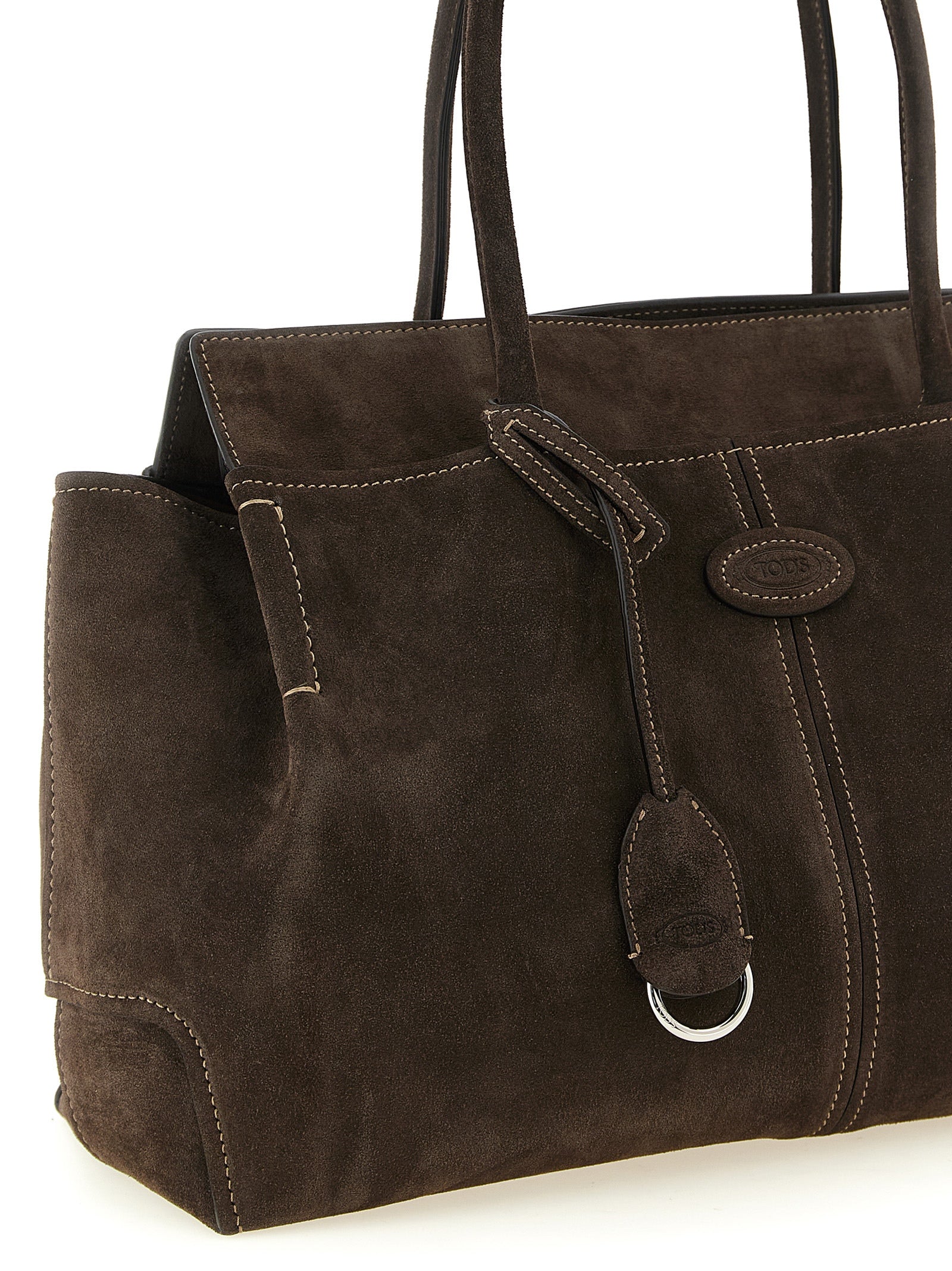 Tod's Brown Calfskin Tote Women's Bag