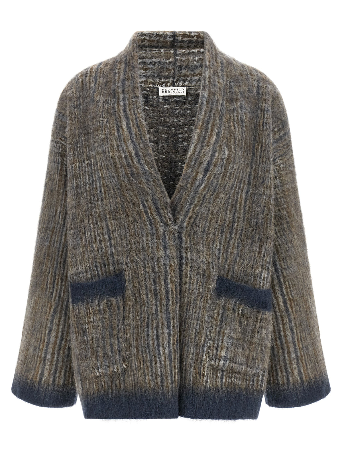 Brunello Cucinelli Gray Wool Women's Cardigan