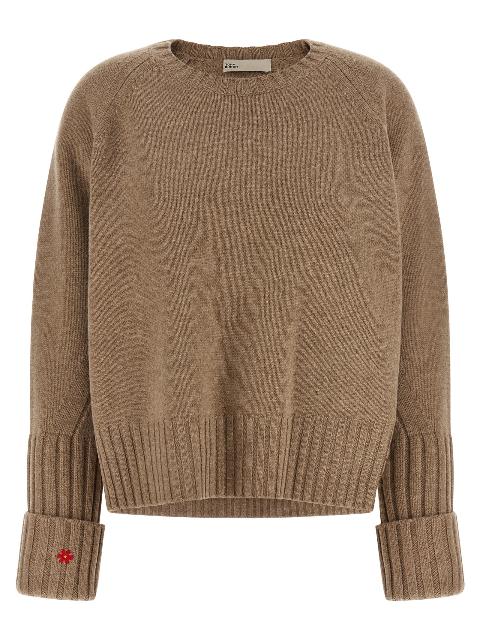 Tory Burch Beige Wool Women's Cardigan