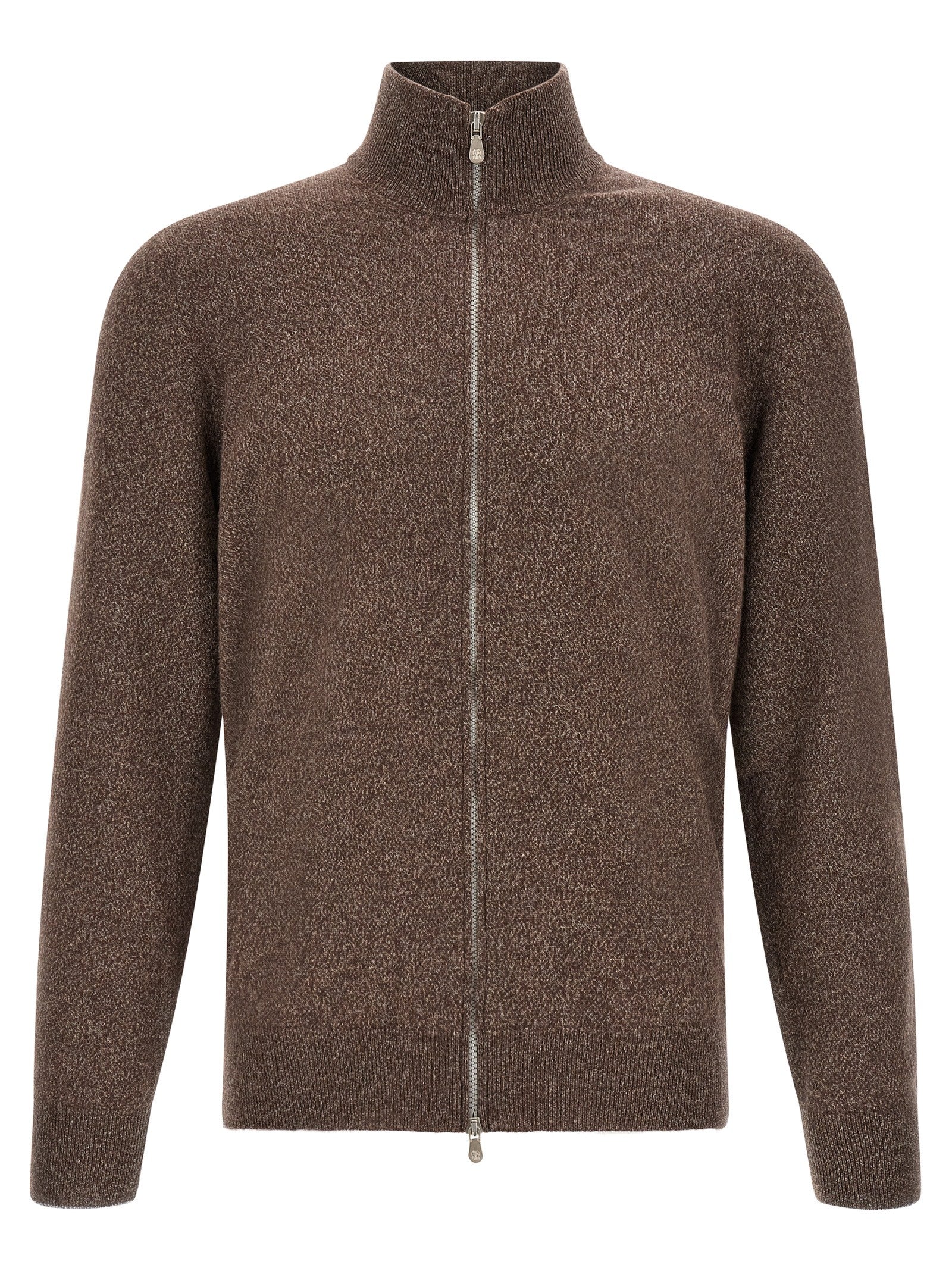 Brunello Cucinelli Brown Cashmere Men's Cardigan