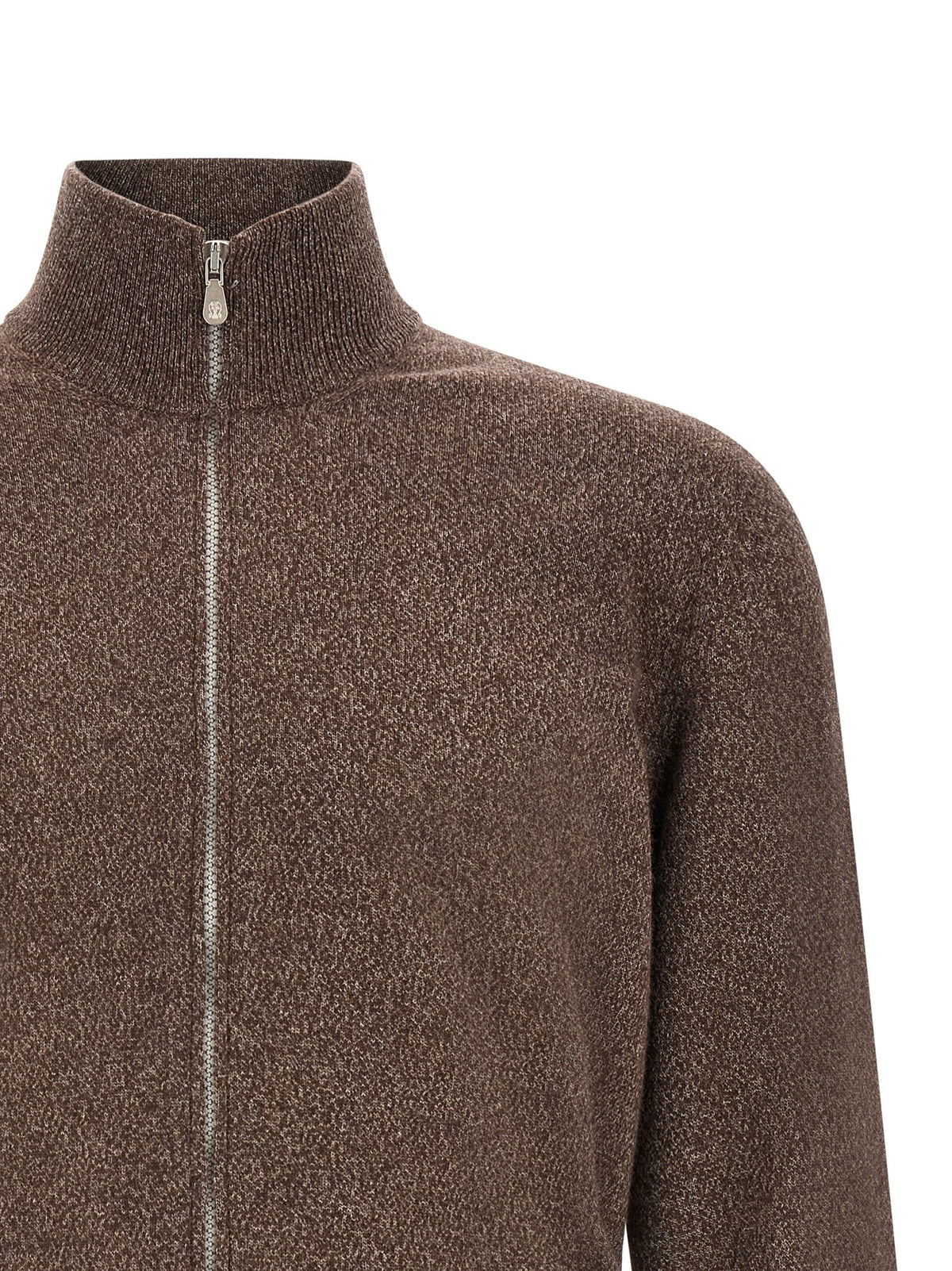 Brunello Cucinelli Brown Cashmere Men's Cardigan