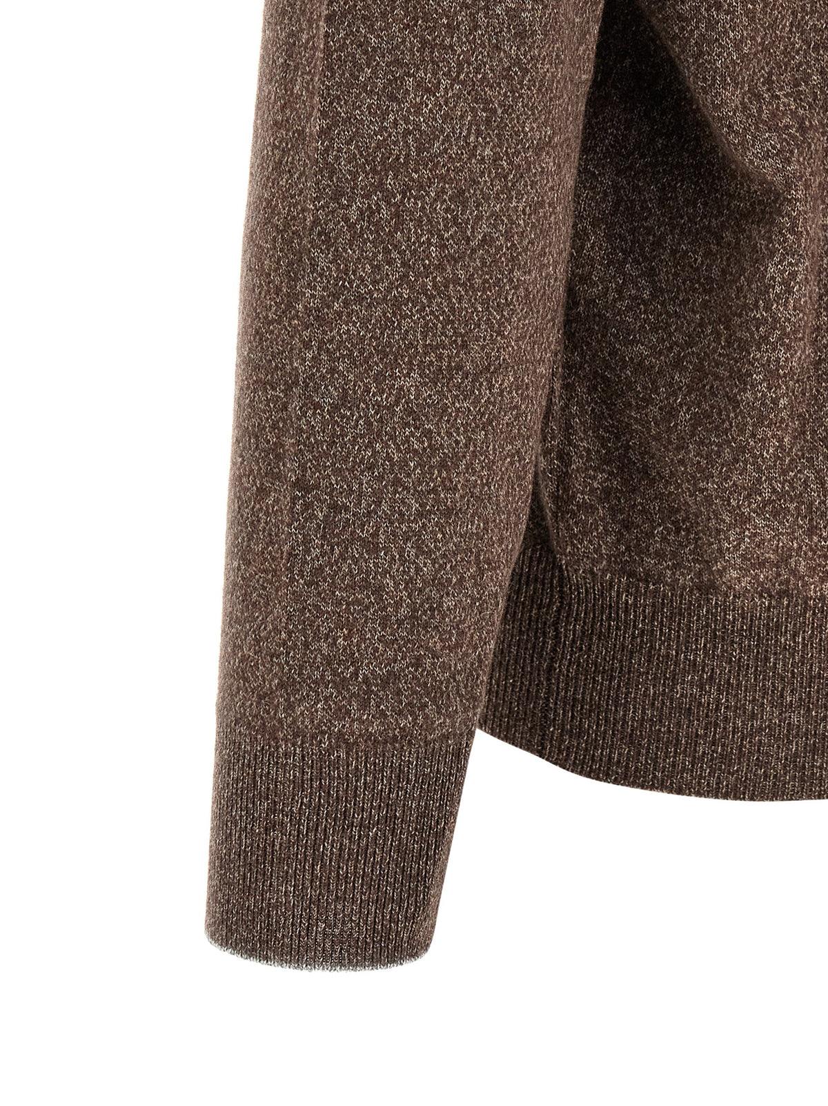 Brunello Cucinelli Brown Cashmere Men's Cardigan