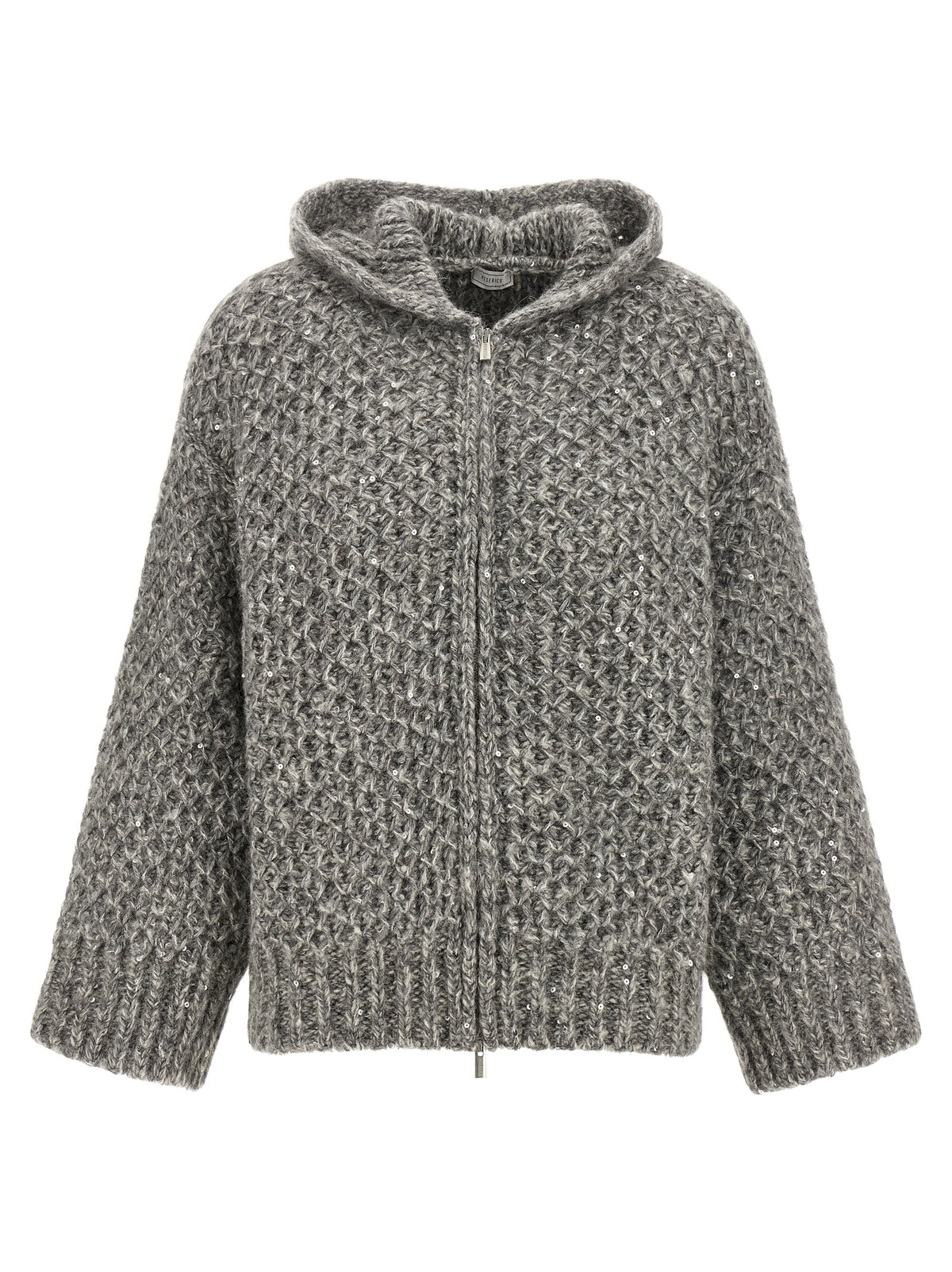 Peserico Gray Wool Women's Cardigan