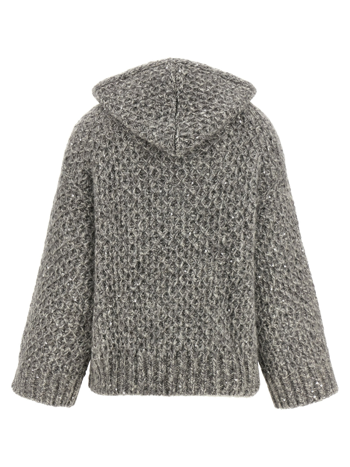 Peserico Gray Wool Women's Cardigan