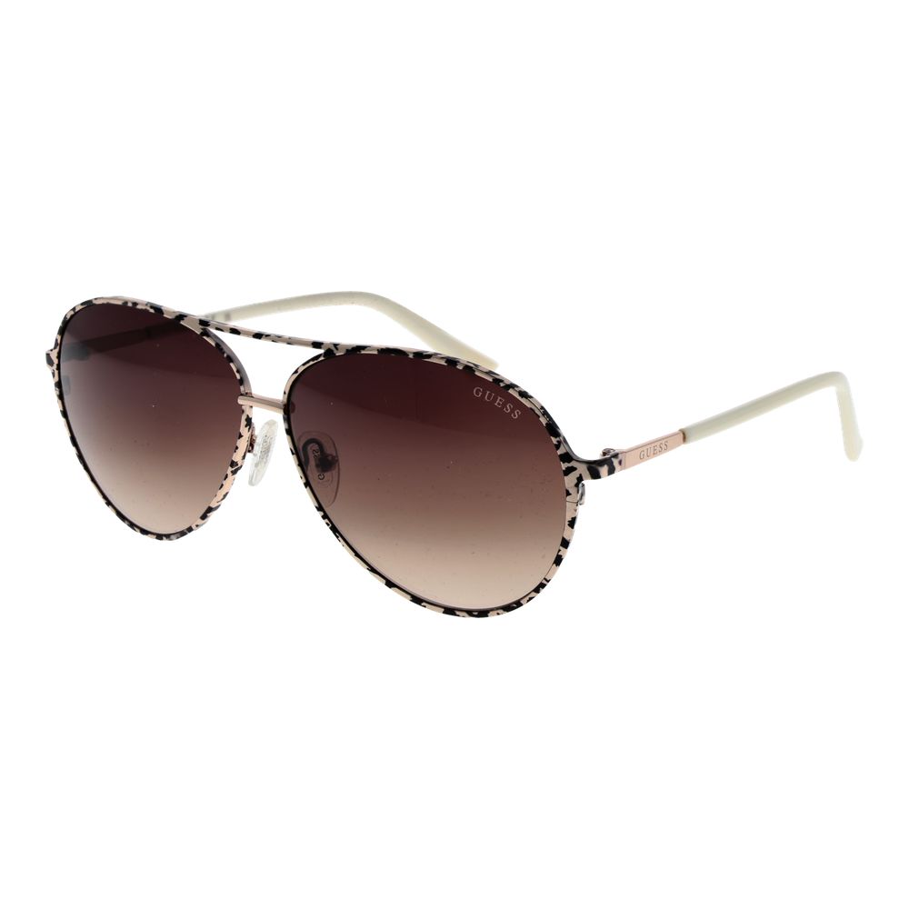 Guess Beige Metal Women's Sunglasses