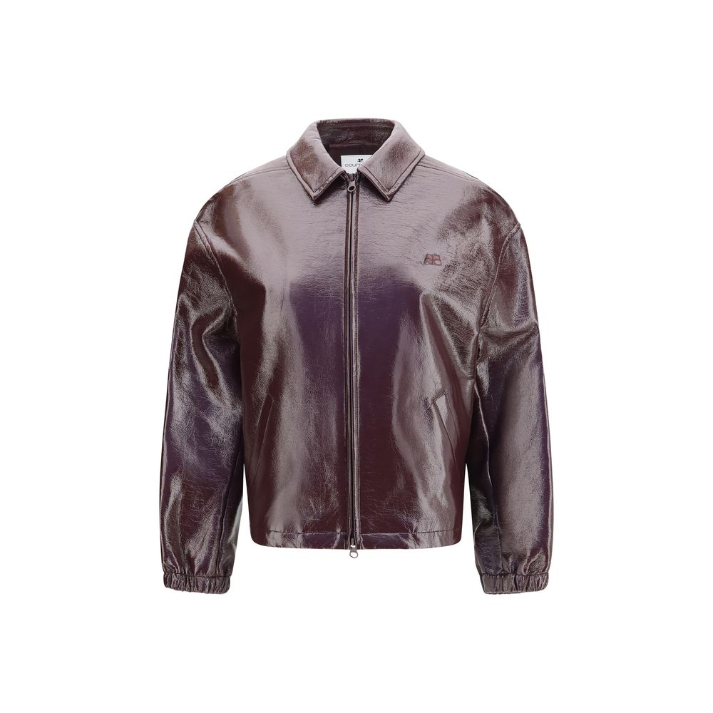 Courrèges Bordeaux Cotton Women's Bomber