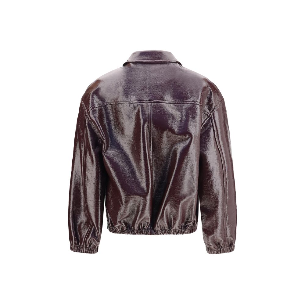 Courrèges Bordeaux Cotton Women's Bomber