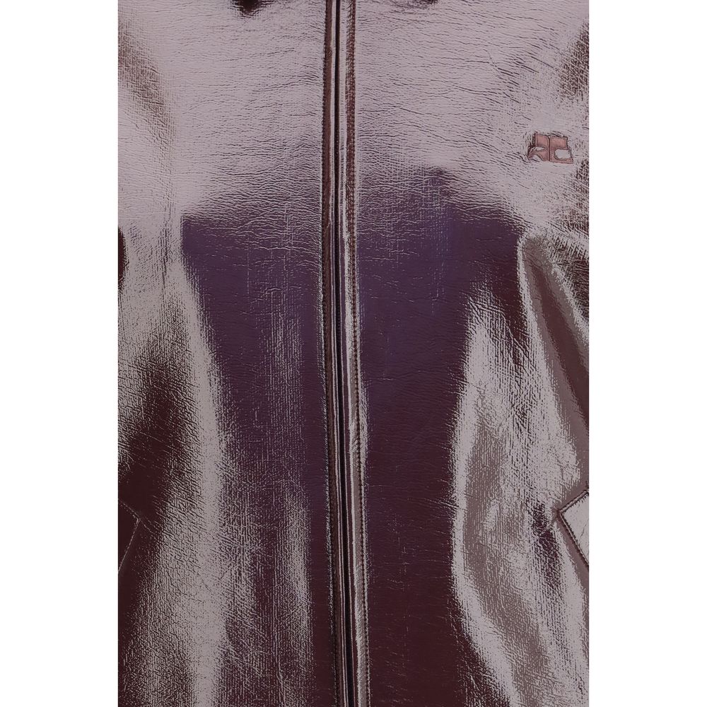 Courrèges Bordeaux Cotton Women's Bomber