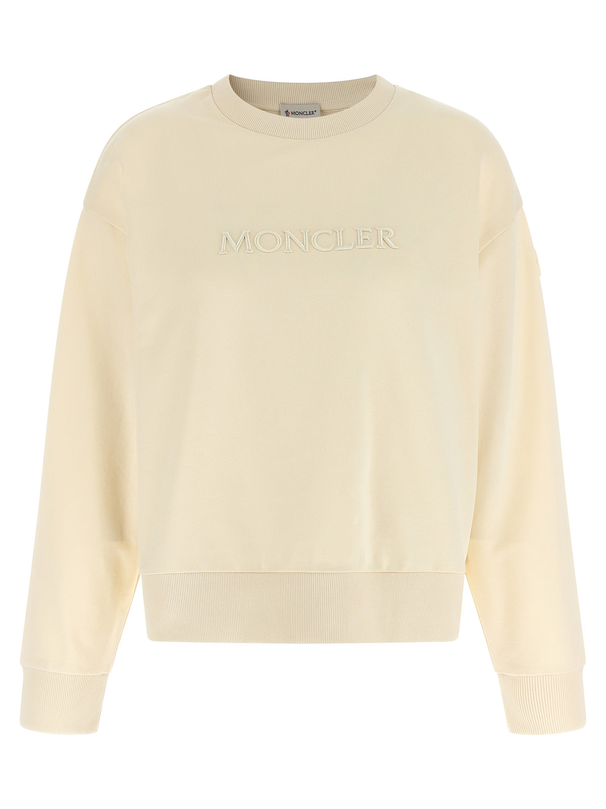 Moncler Beige Cotton Women's Sweatshirt