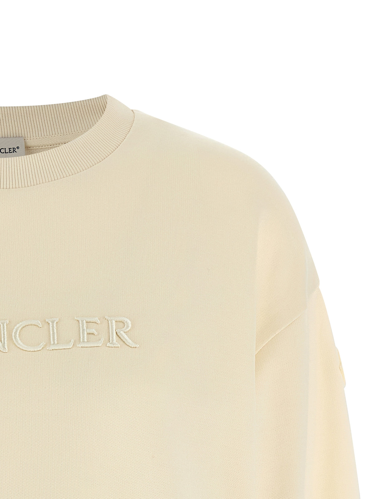 Moncler Beige Cotton Women's Sweatshirt