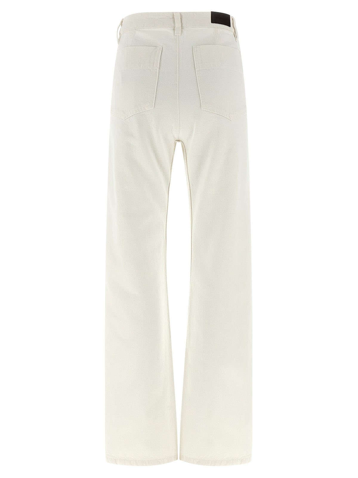 Lemaire White Cotton High-Waisted Women's Jean